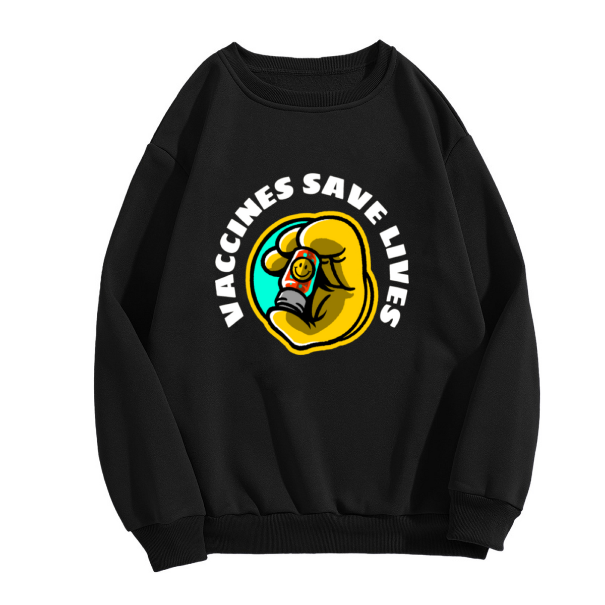 VACCINES SAVE LIVES - Science Healthcare Graphic ԲÁìÎÀÒÂ | Unisex Pullover Sweatshirt