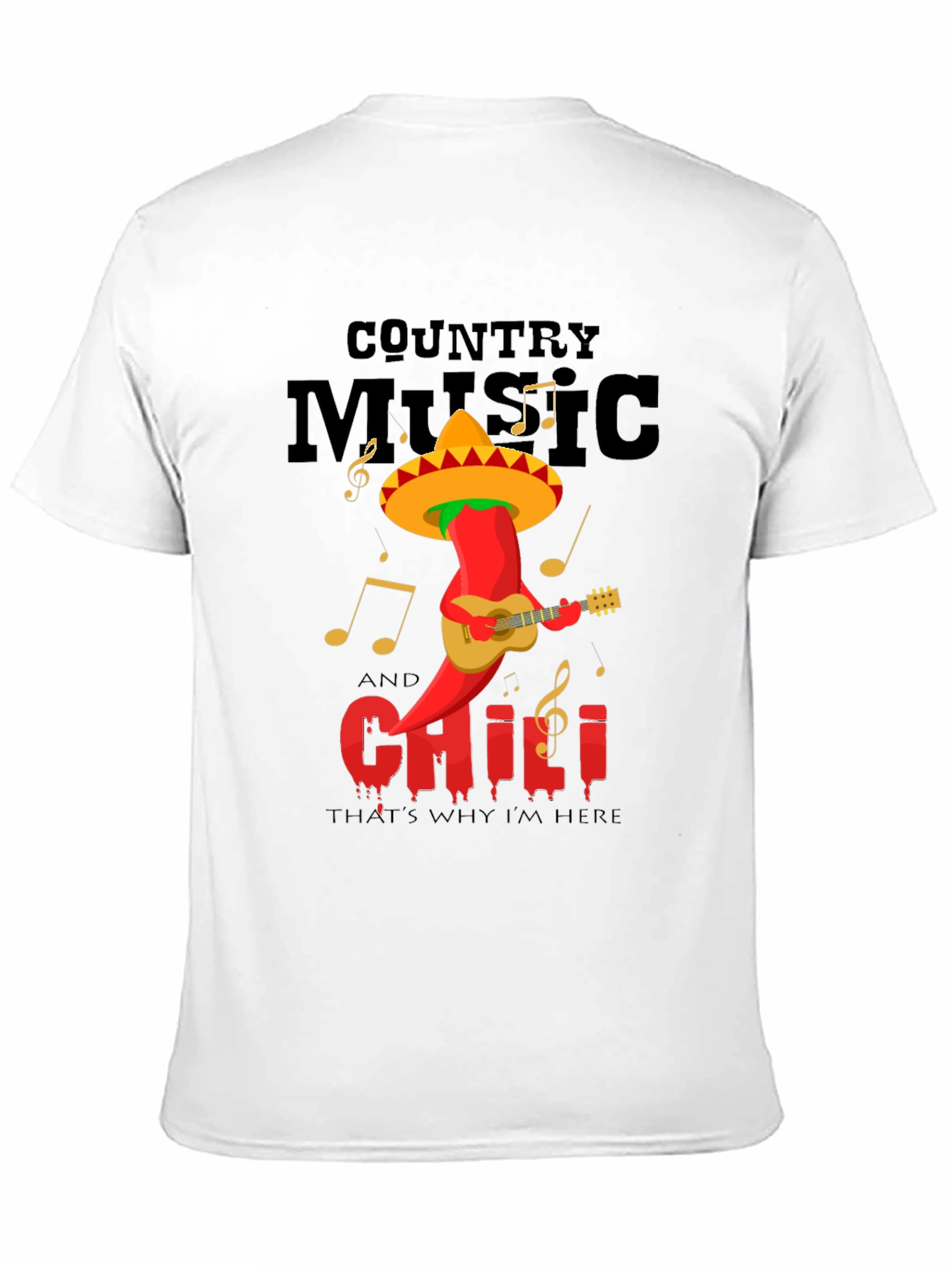 Country Music & Chili Pepper Graphic Tee