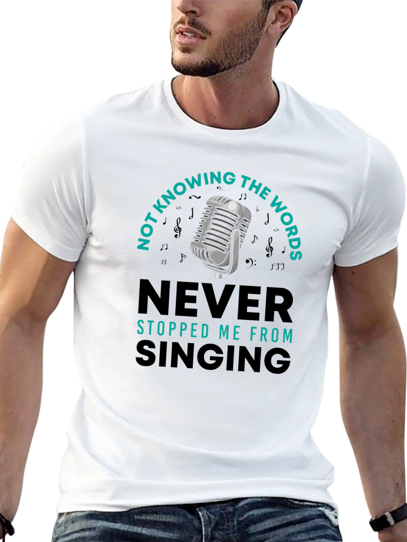 Funny Singing T-Shirt - Not Knowing the Words