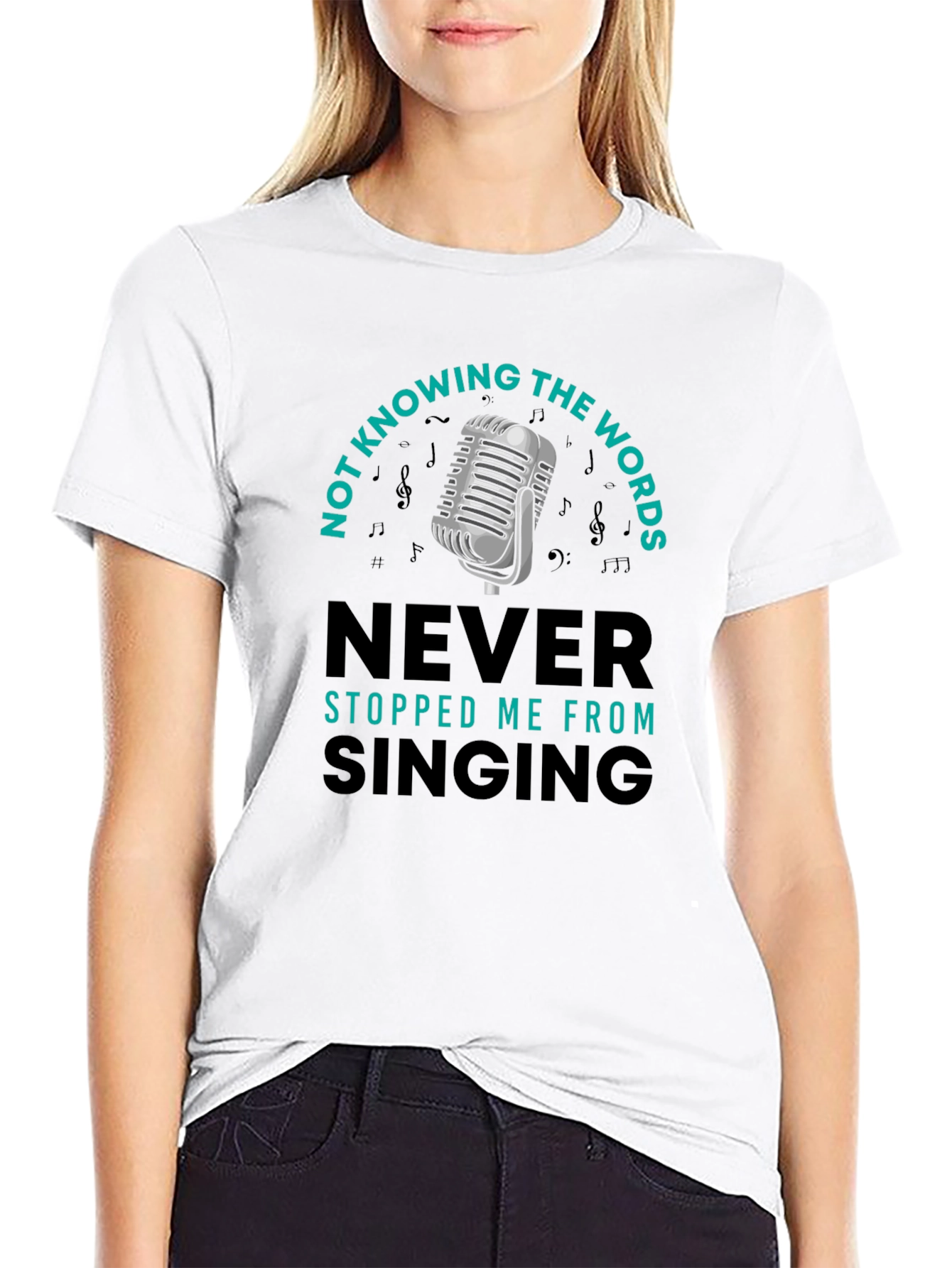 Funny Singing T-Shirt - Not Knowing the Words