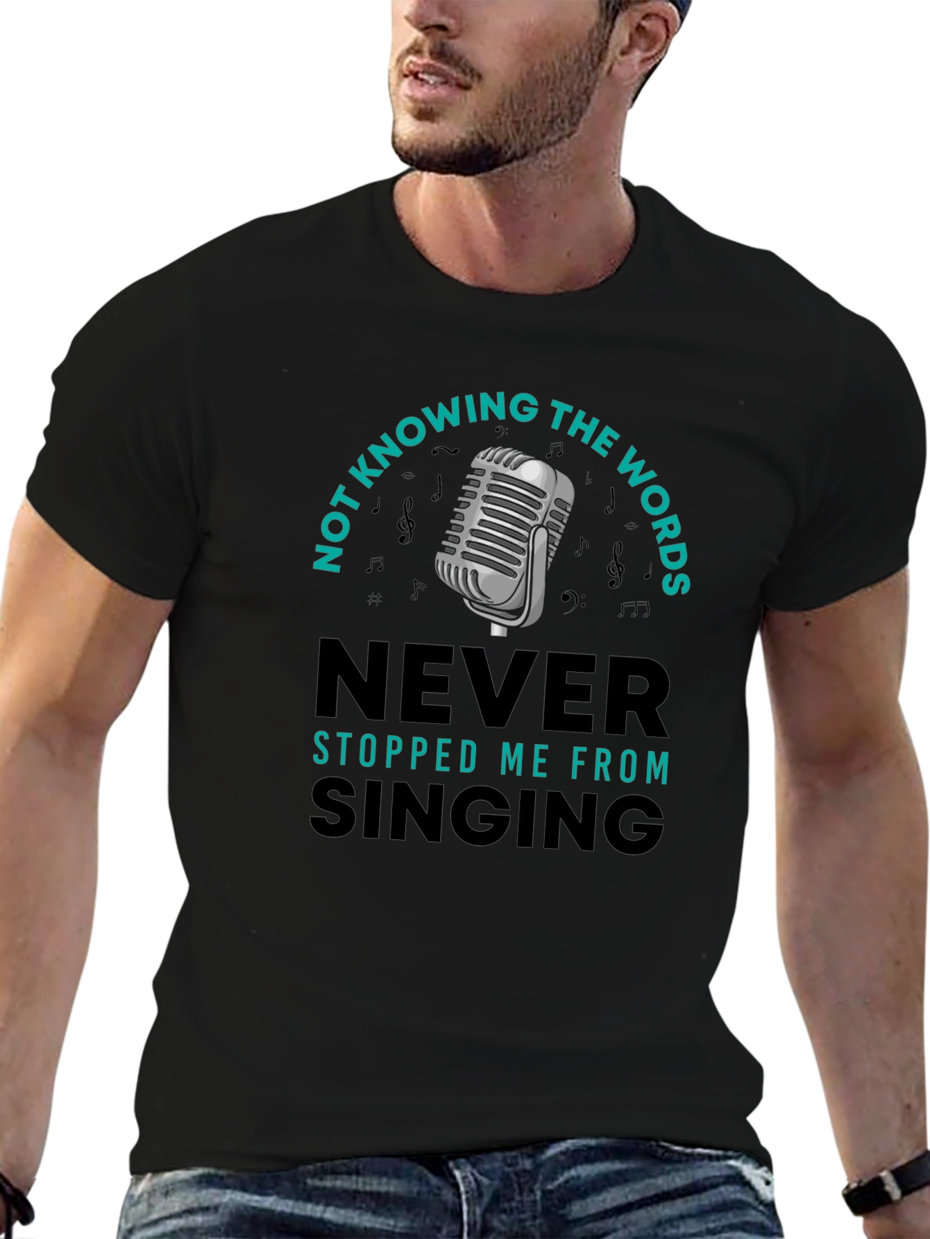 Funny Singing T-Shirt - Not Knowing the Words