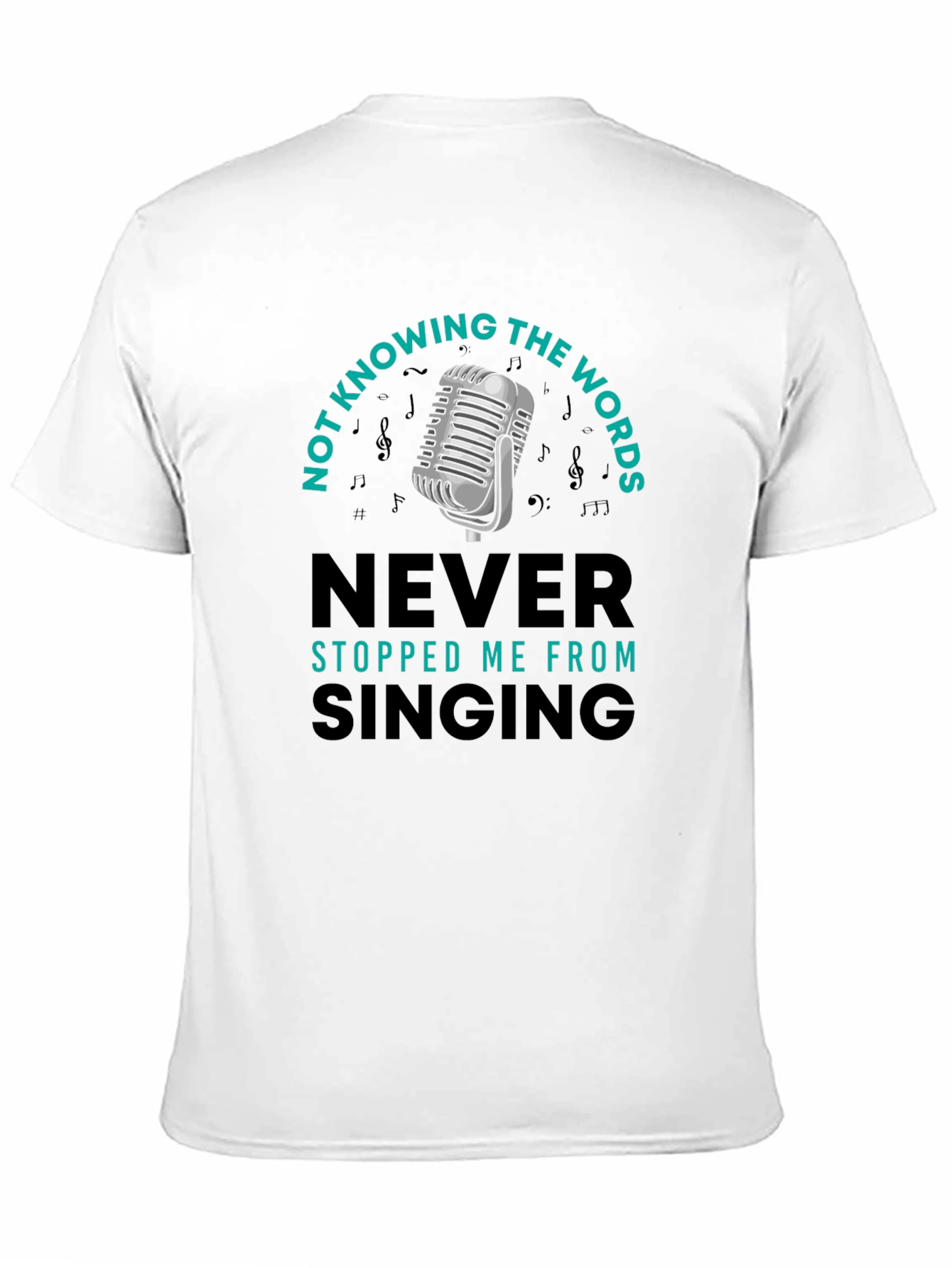 Funny Singing T-Shirt - Not Knowing the Words