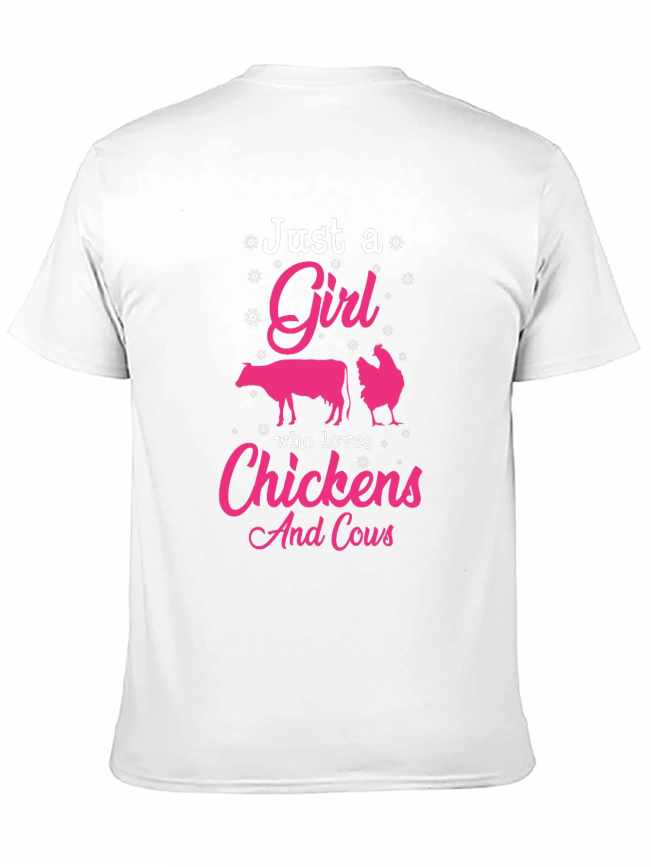 Just A Girl Who Loves Chickens And Cows T-Shirt