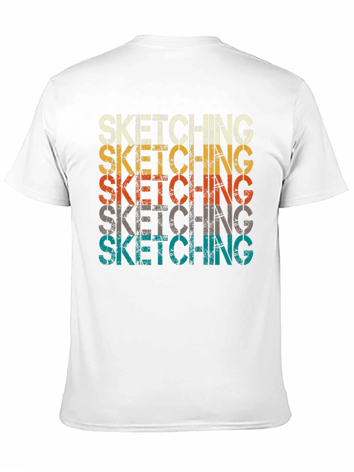 Sketching Graphic Tee - Retro Style