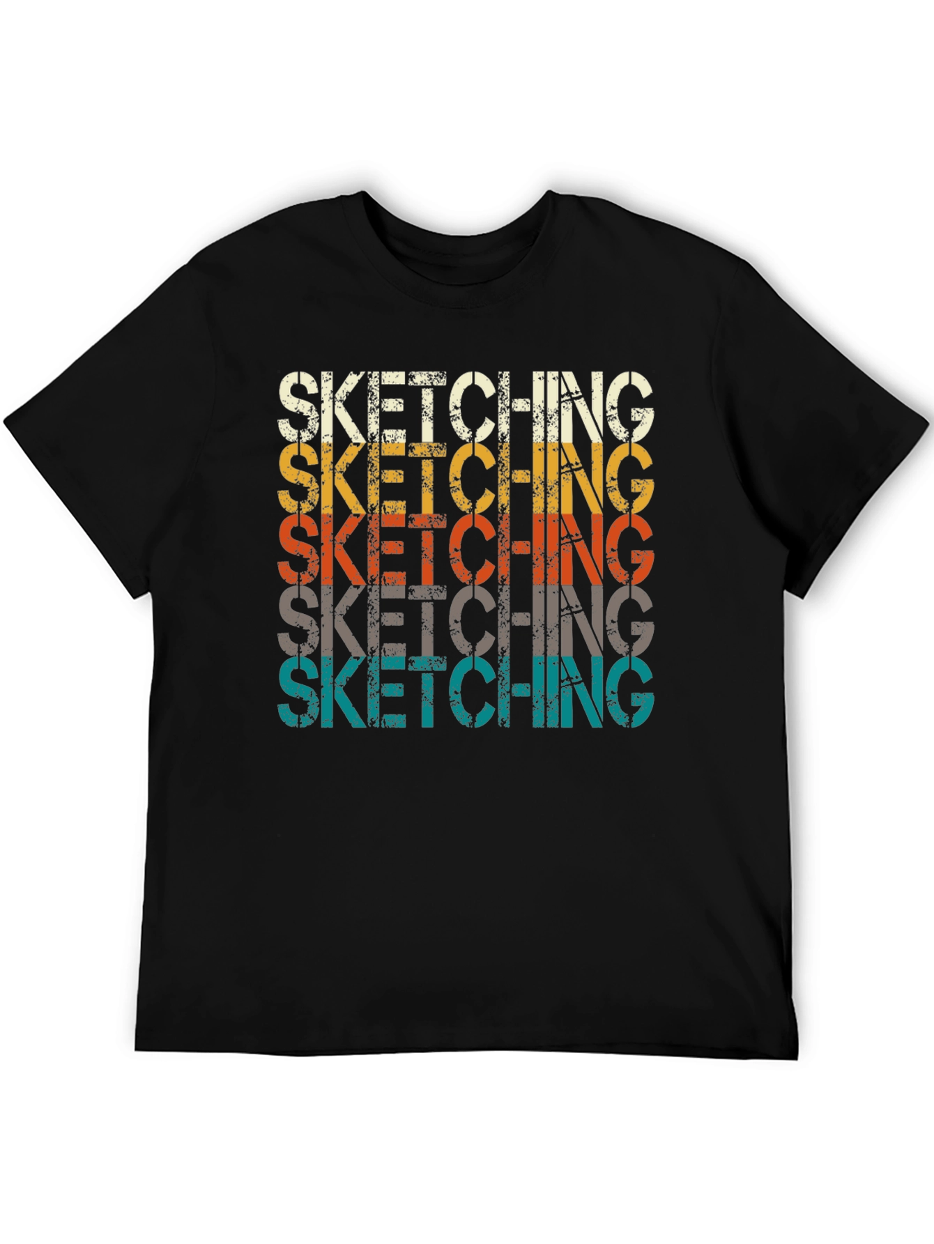 Sketching Graphic Tee - Retro Style