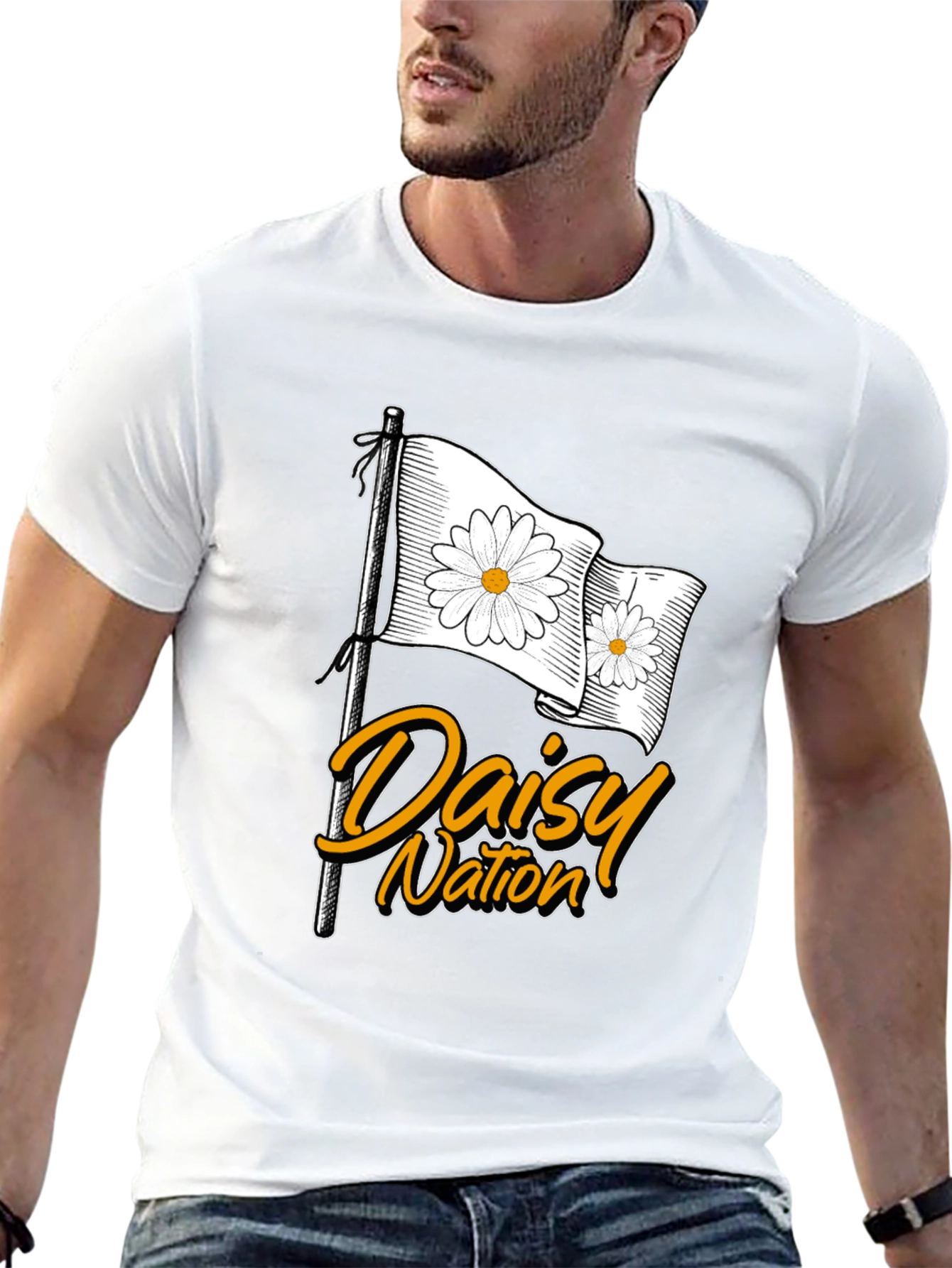 Daisy Nation T-Shirt - Black Graphic Tee