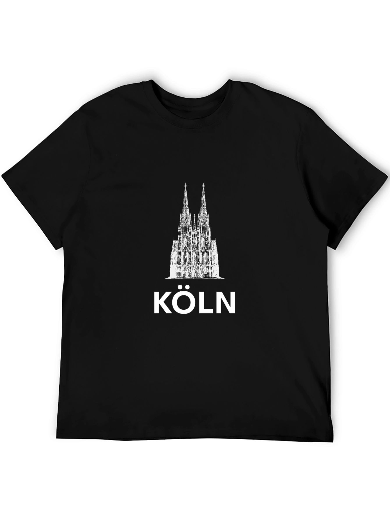 Köln Cathedral Graphic Black T-Shirt