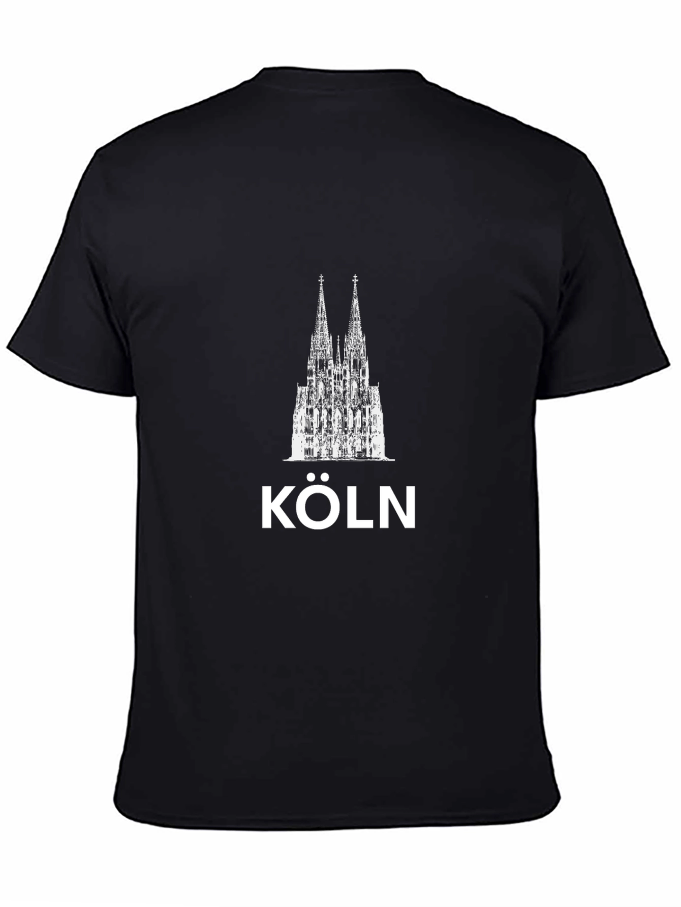 Köln Cathedral Graphic Black T-Shirt