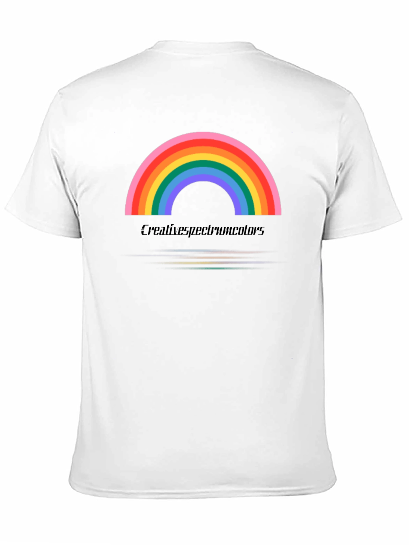 Rainbow Graphic Black Tee