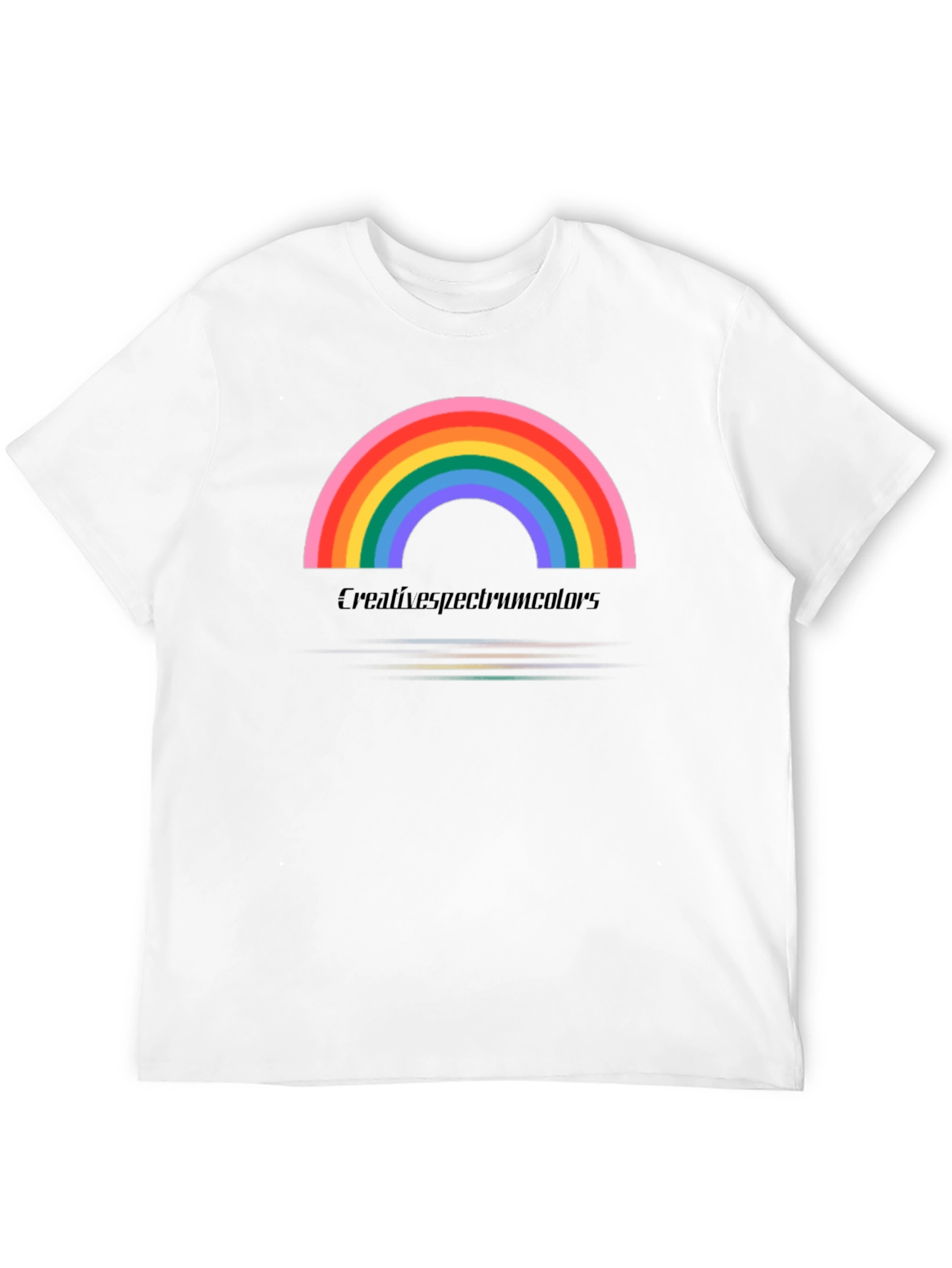 Rainbow Graphic Black Tee