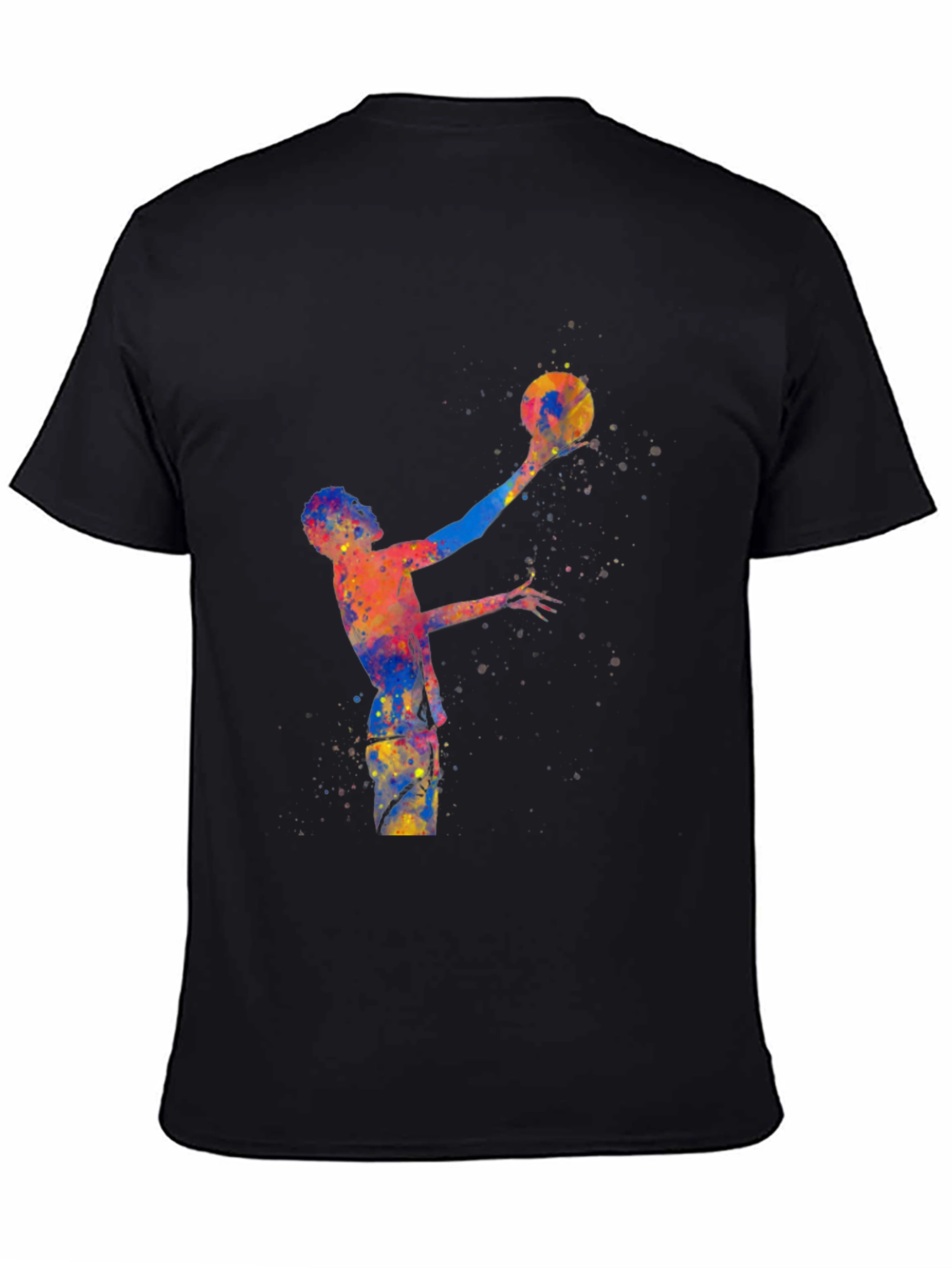 Vivid Basketball Graphic T-Shirt