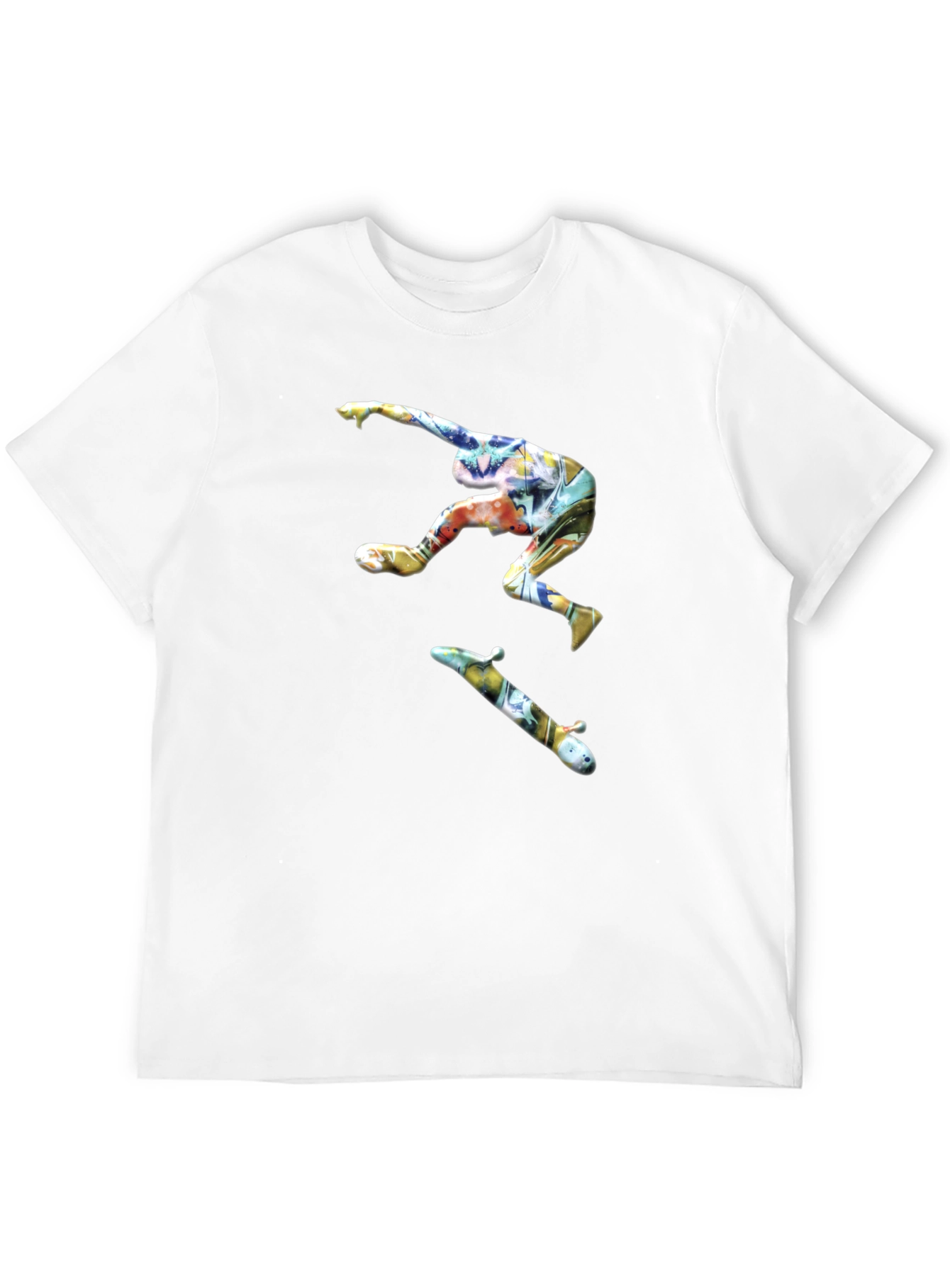 Skateboarder Graphic Black T-Shirt