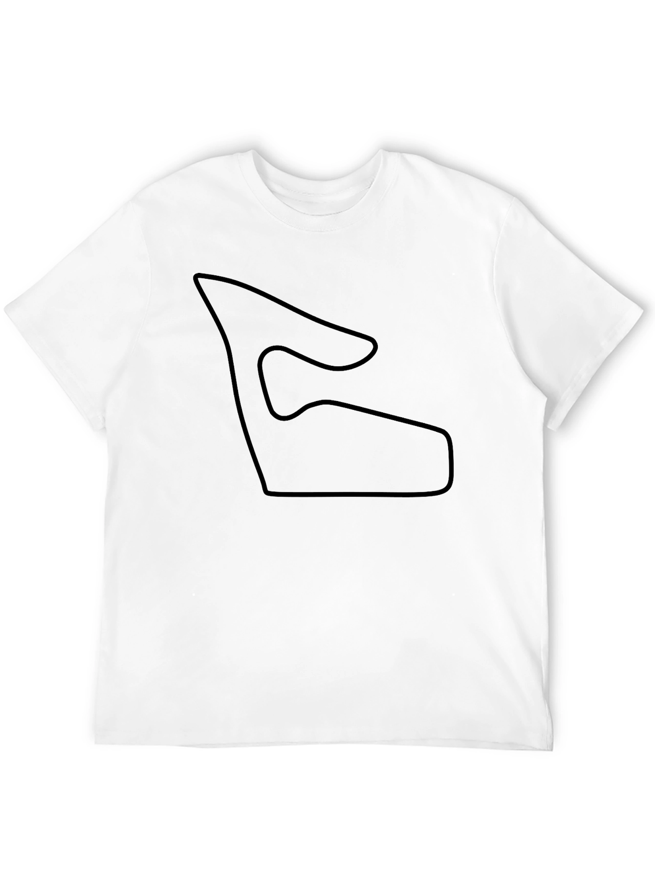 Track Graphic Tee - Minimalist Design