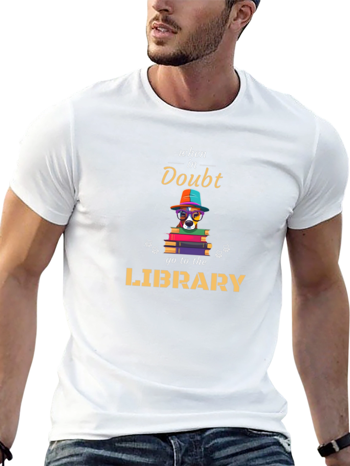 When In Doubt Go To The Library T-Shirt