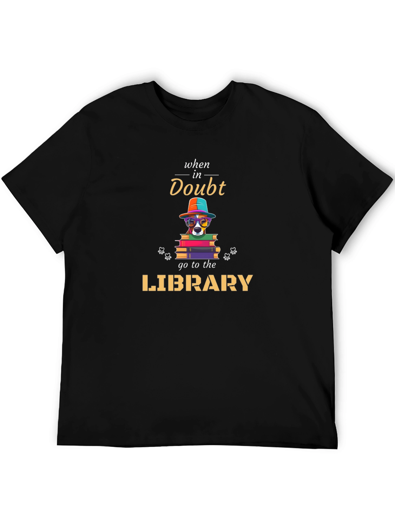 When In Doubt Go To The Library T-Shirt
