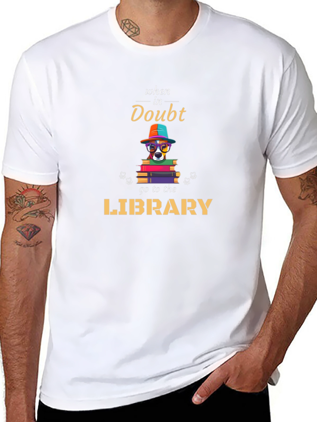 When In Doubt Go To The Library T-Shirt