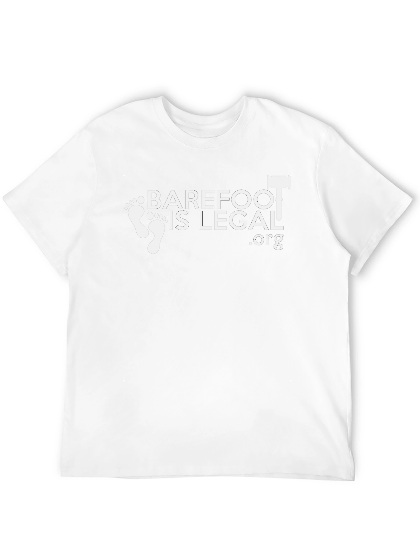 Barefoot is Legal T-Shirt - Black
