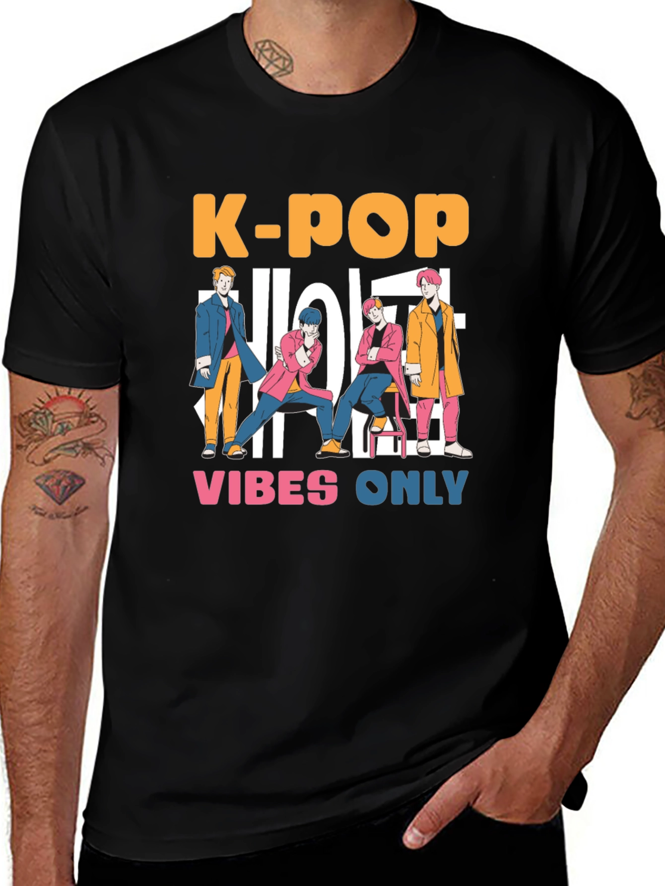 K-Pop Vibes Only Graphic Tee