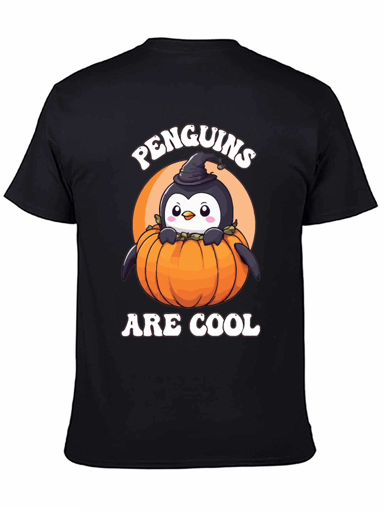 Penguins Are Cool Halloween Pumpkin T-Shirt