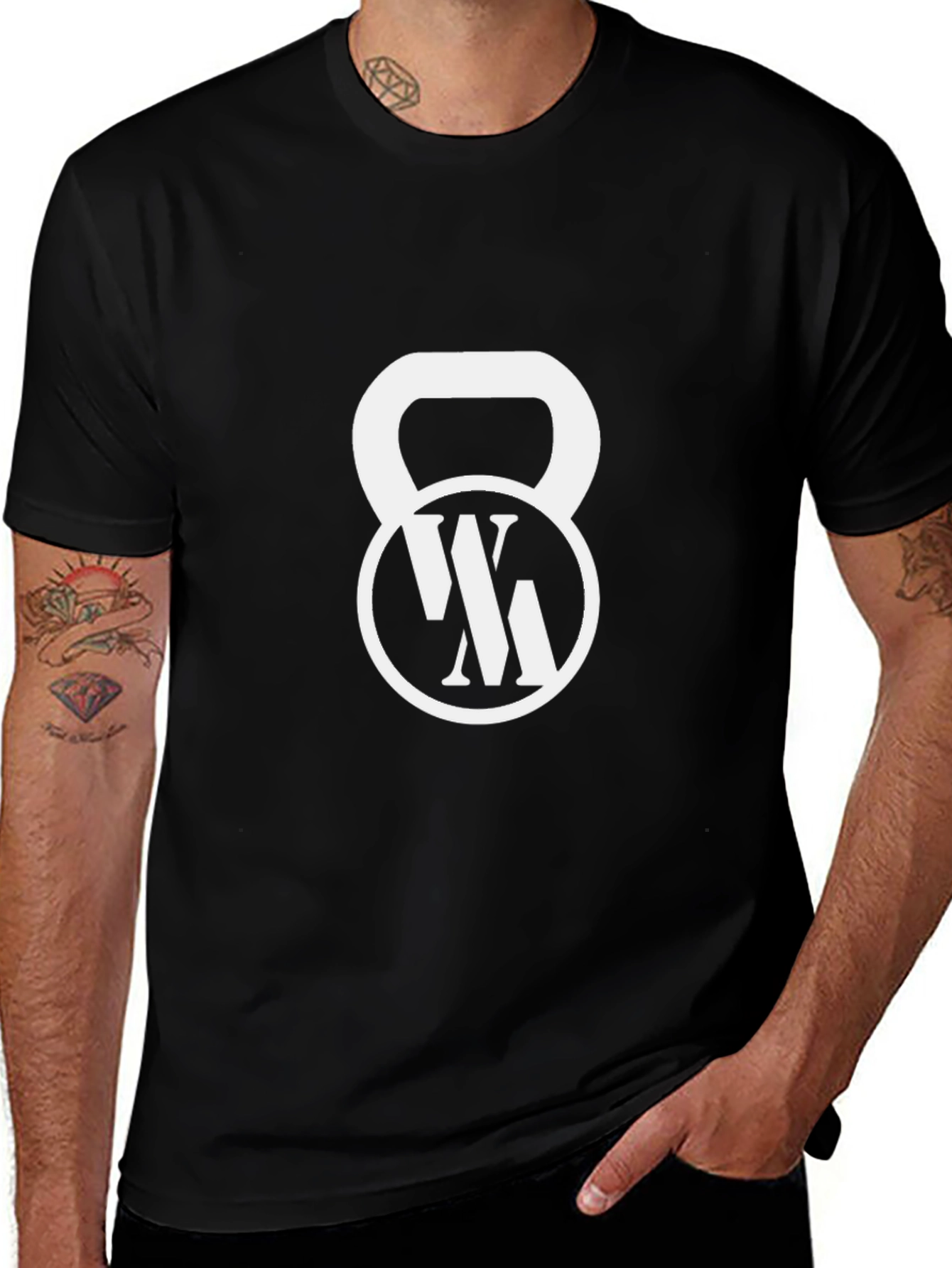 Black Kettlebell Graphic T-Shirt