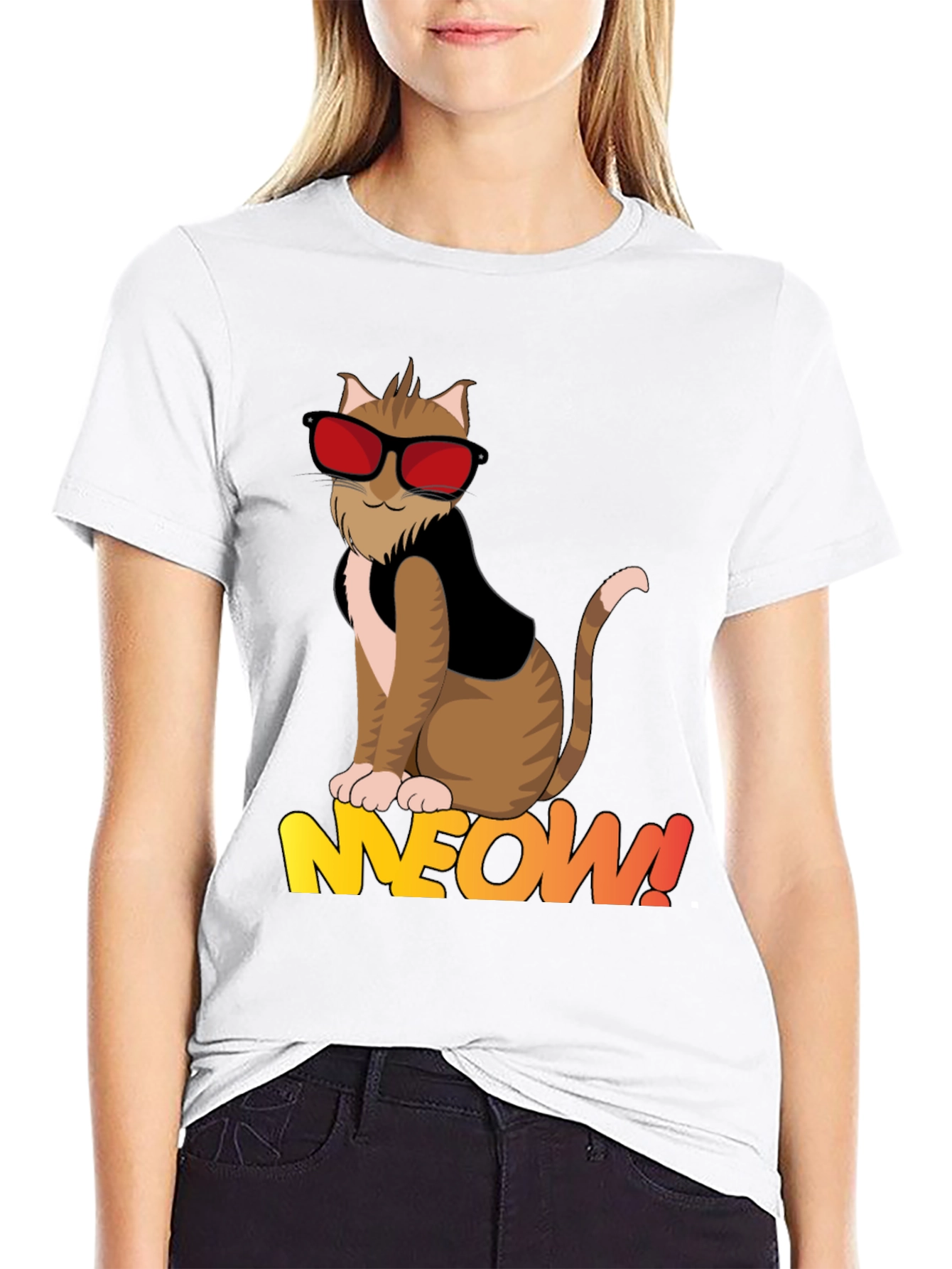 Cool Cat Meow T-Shirt