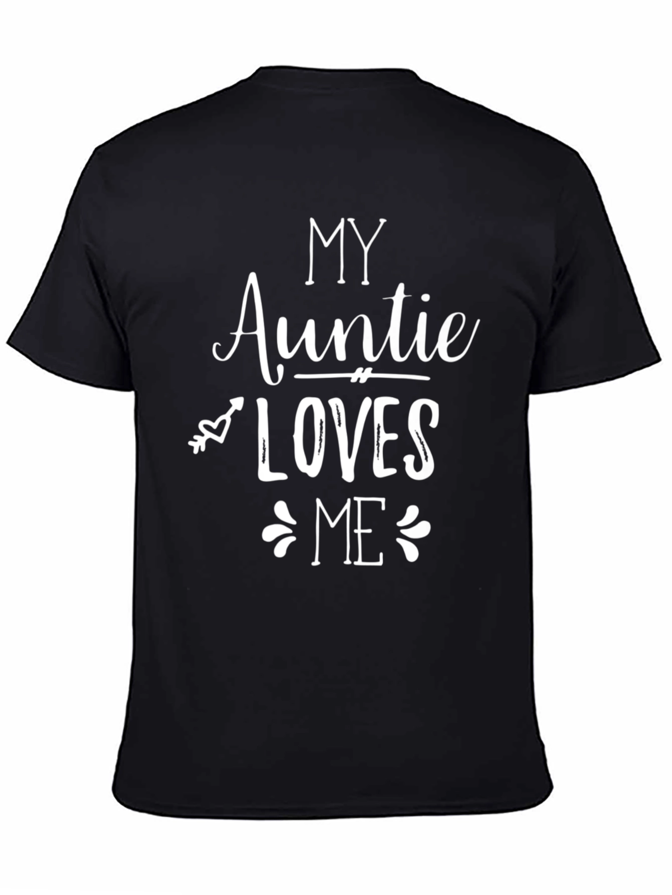 My Auntie Loves Me Black T-Shirt
