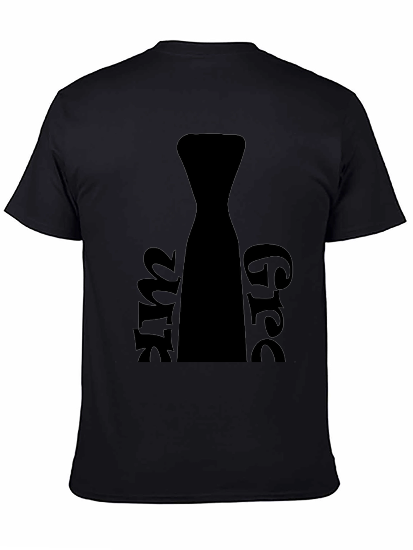 Funny Necktie Graphic Black T-Shirt
