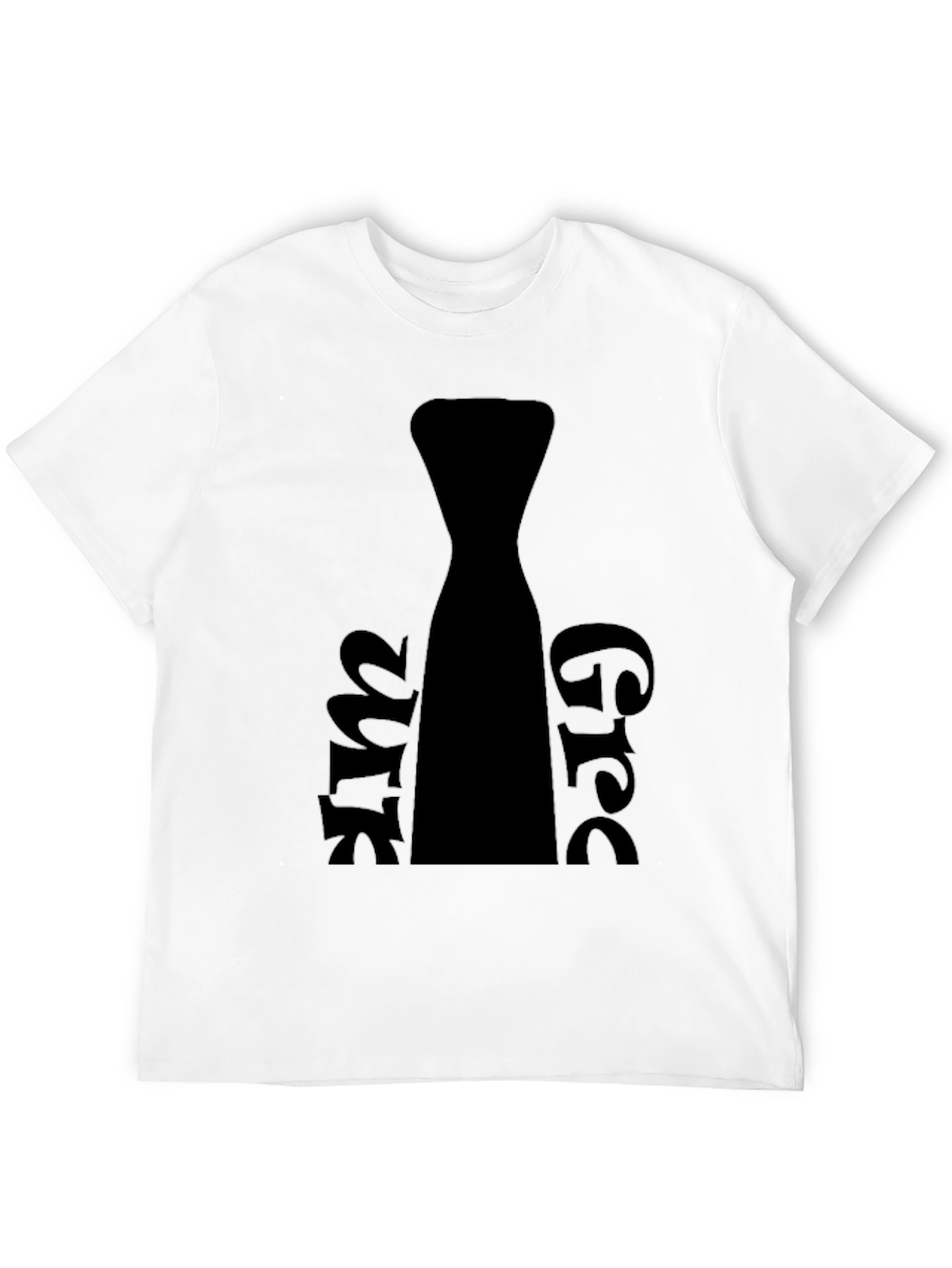 Funny Necktie Graphic Black T-Shirt