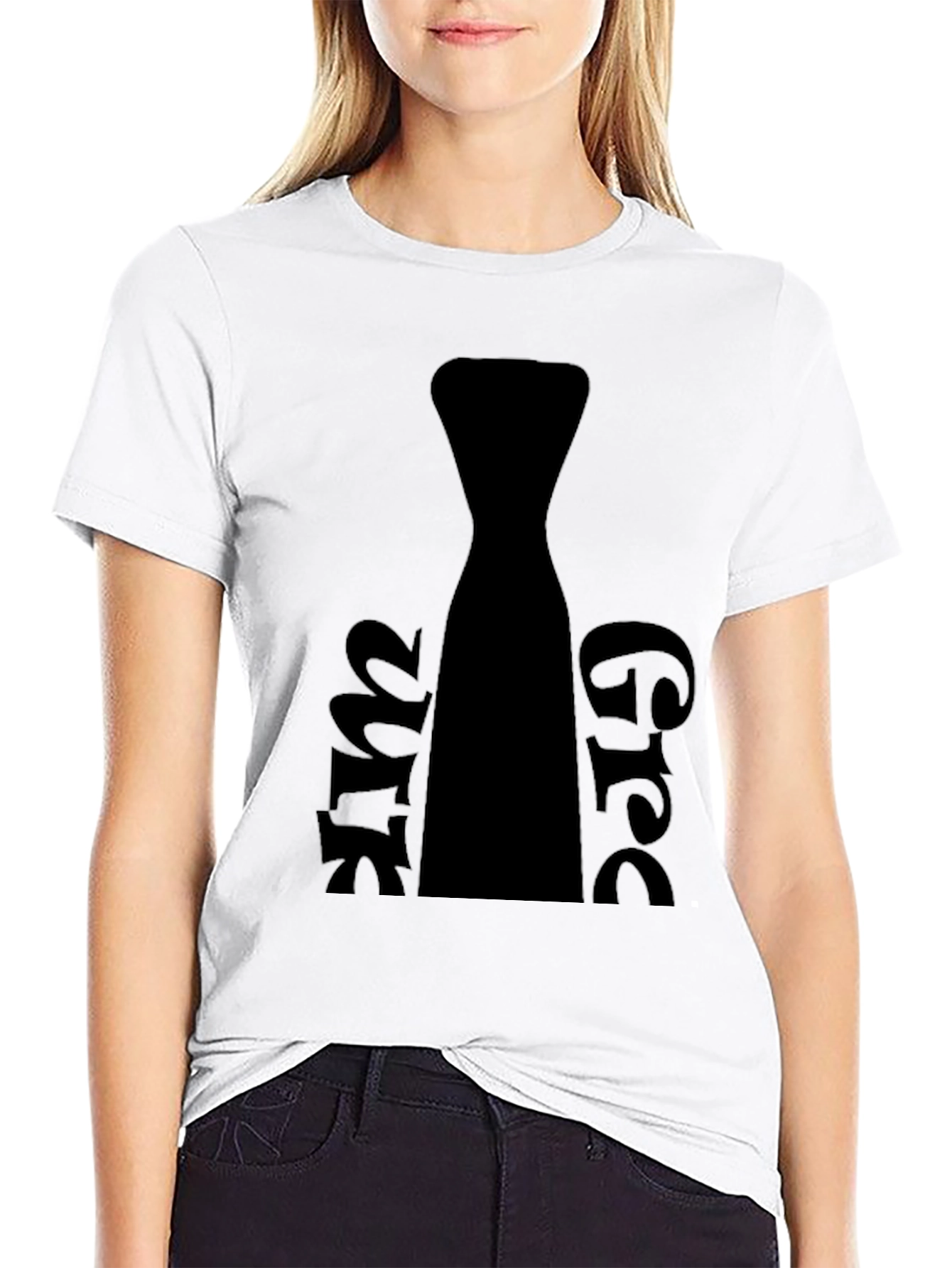 Funny Necktie Graphic Black T-Shirt