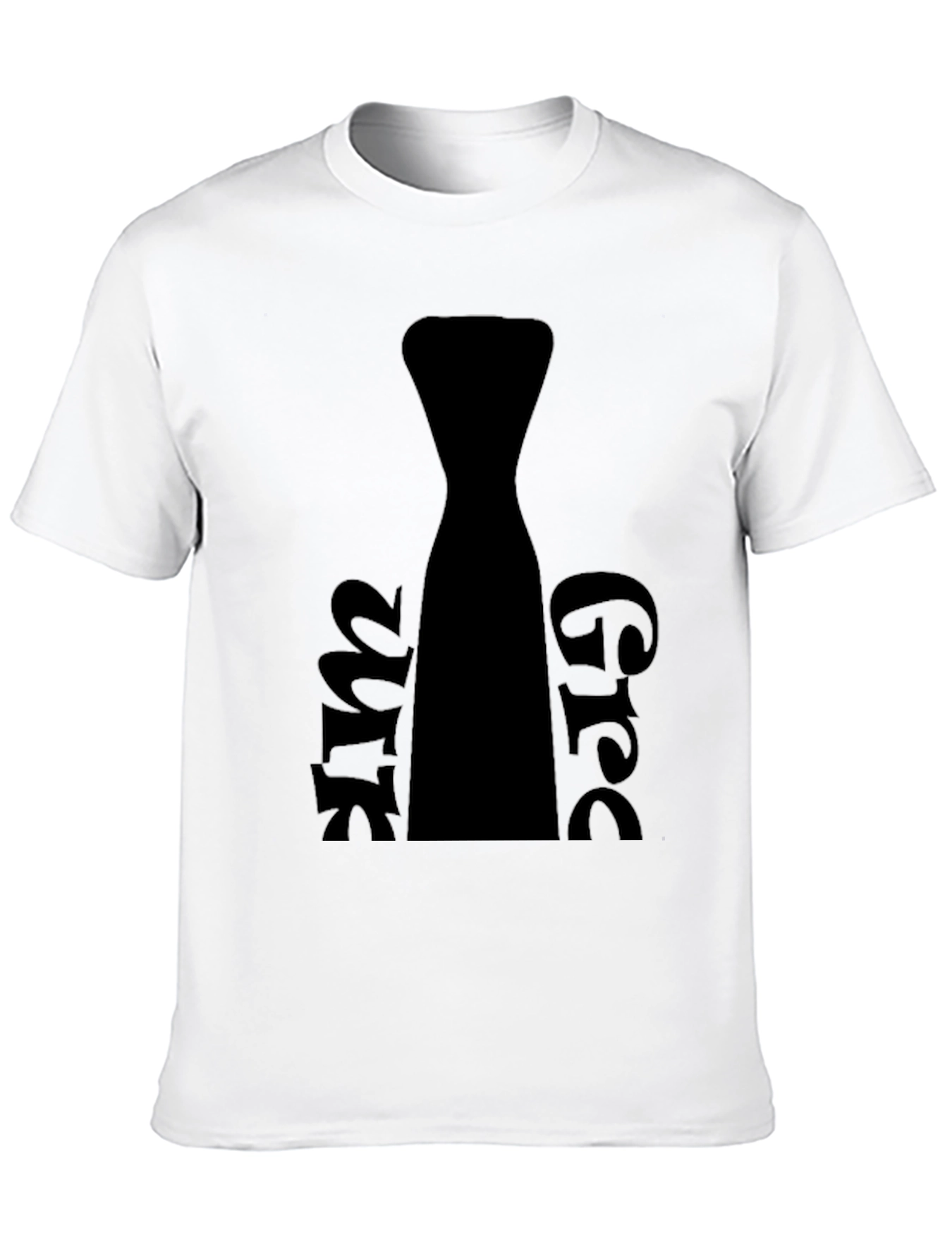 Funny Necktie Graphic Black T-Shirt