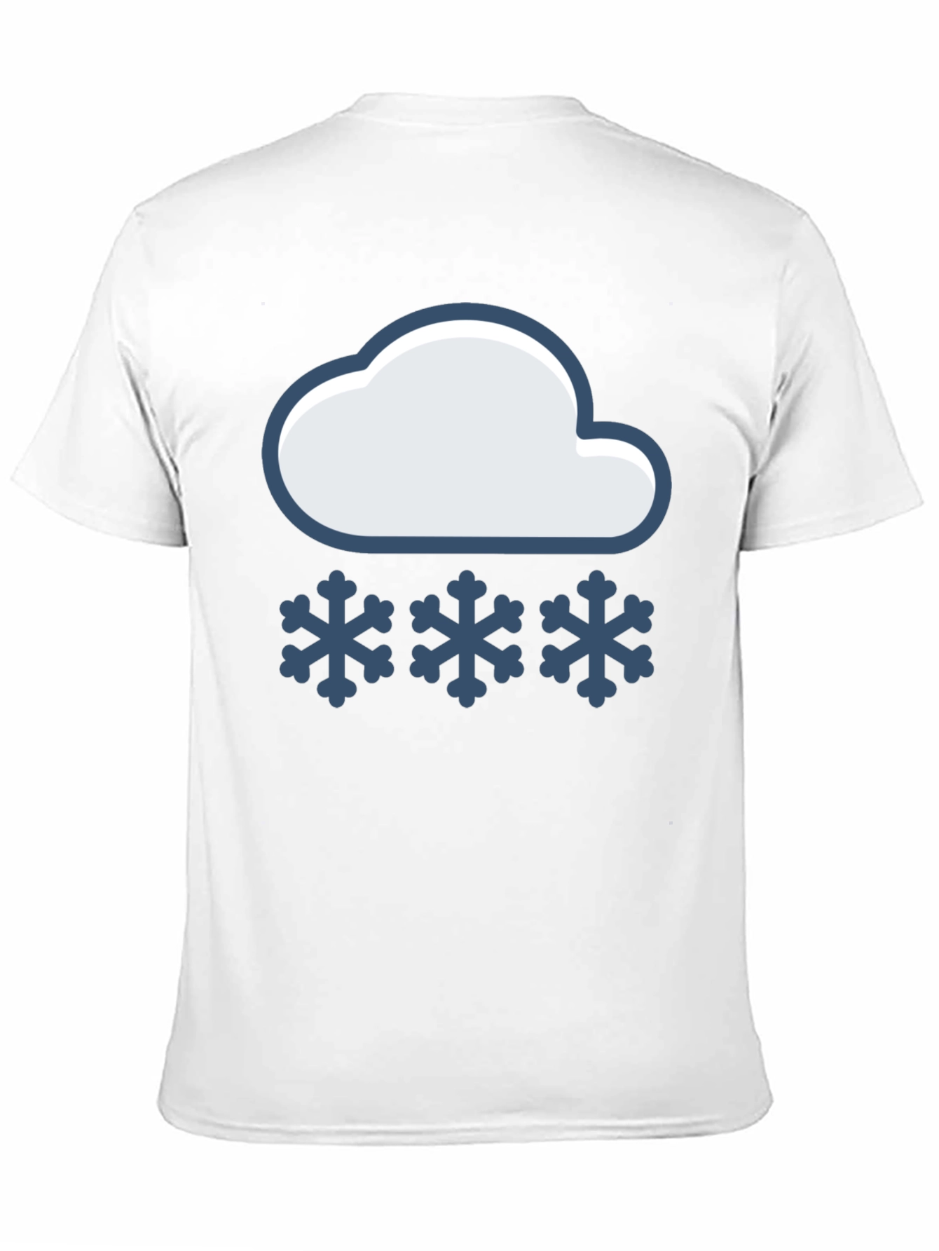 Snow Day T-Shirt - Cloud & Snowflake Design
