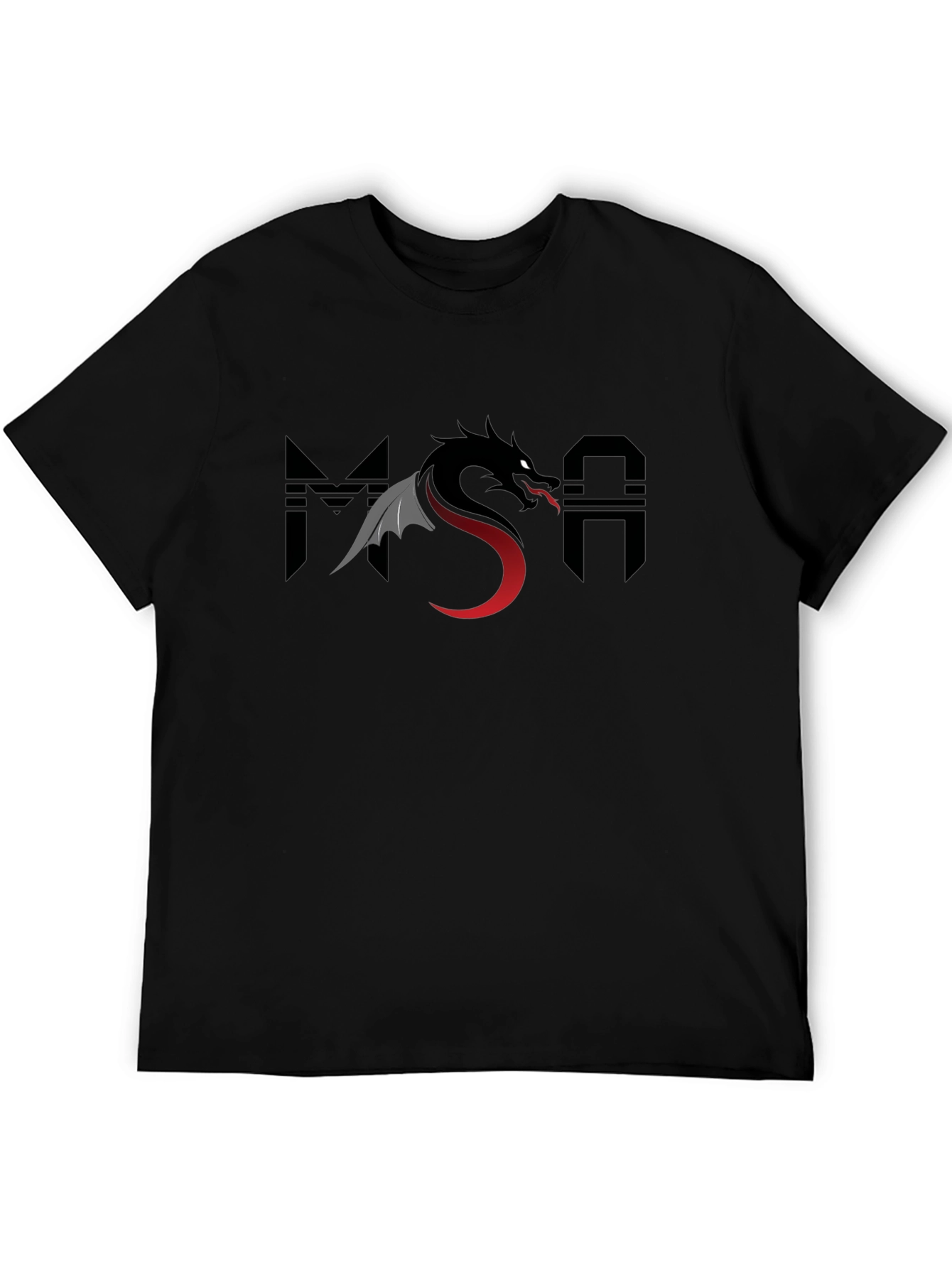 MSA Dragon Black Graphic Tee