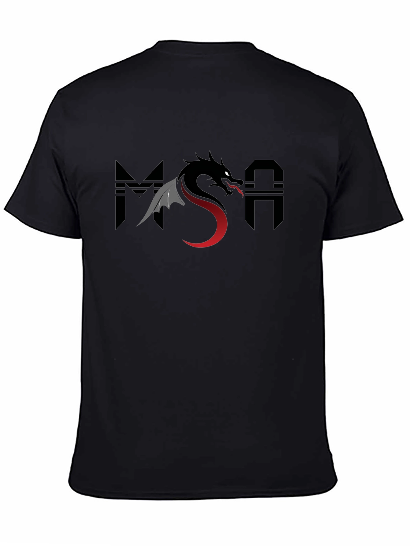 MSA Dragon Black Graphic Tee