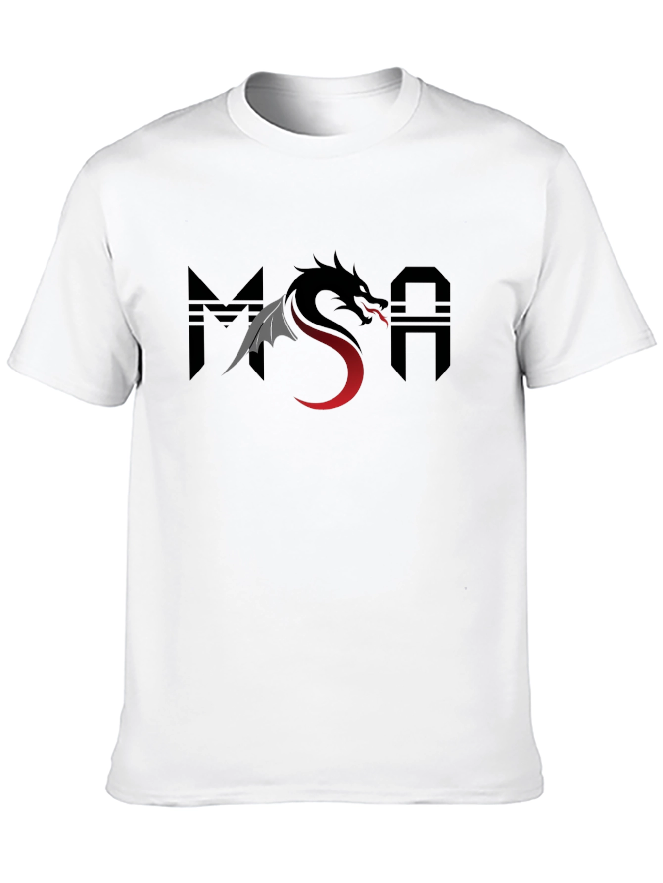 MSA Dragon Black Graphic Tee
