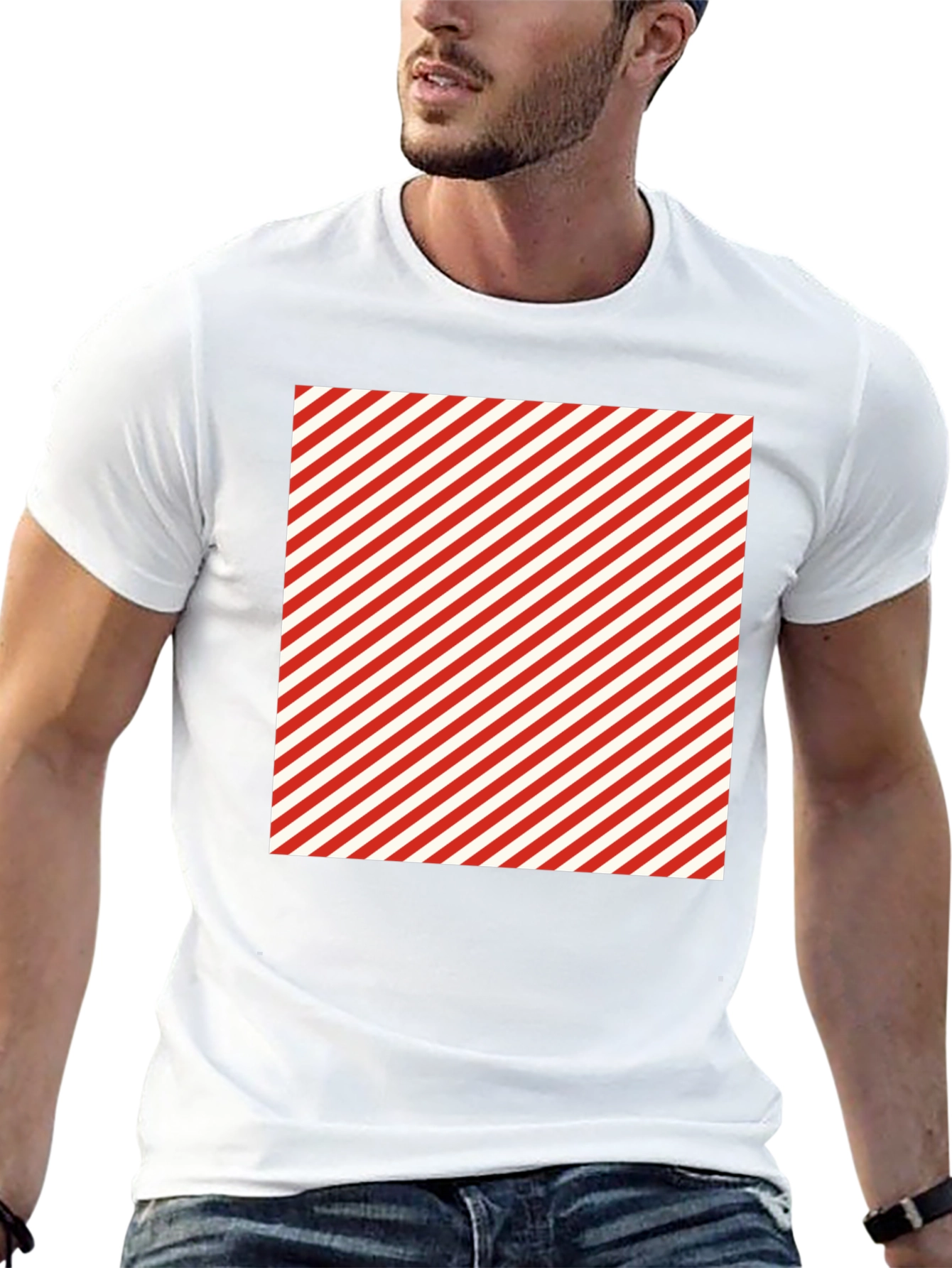 Candy Stripe T-Shirt - Stylish Cotton Tee