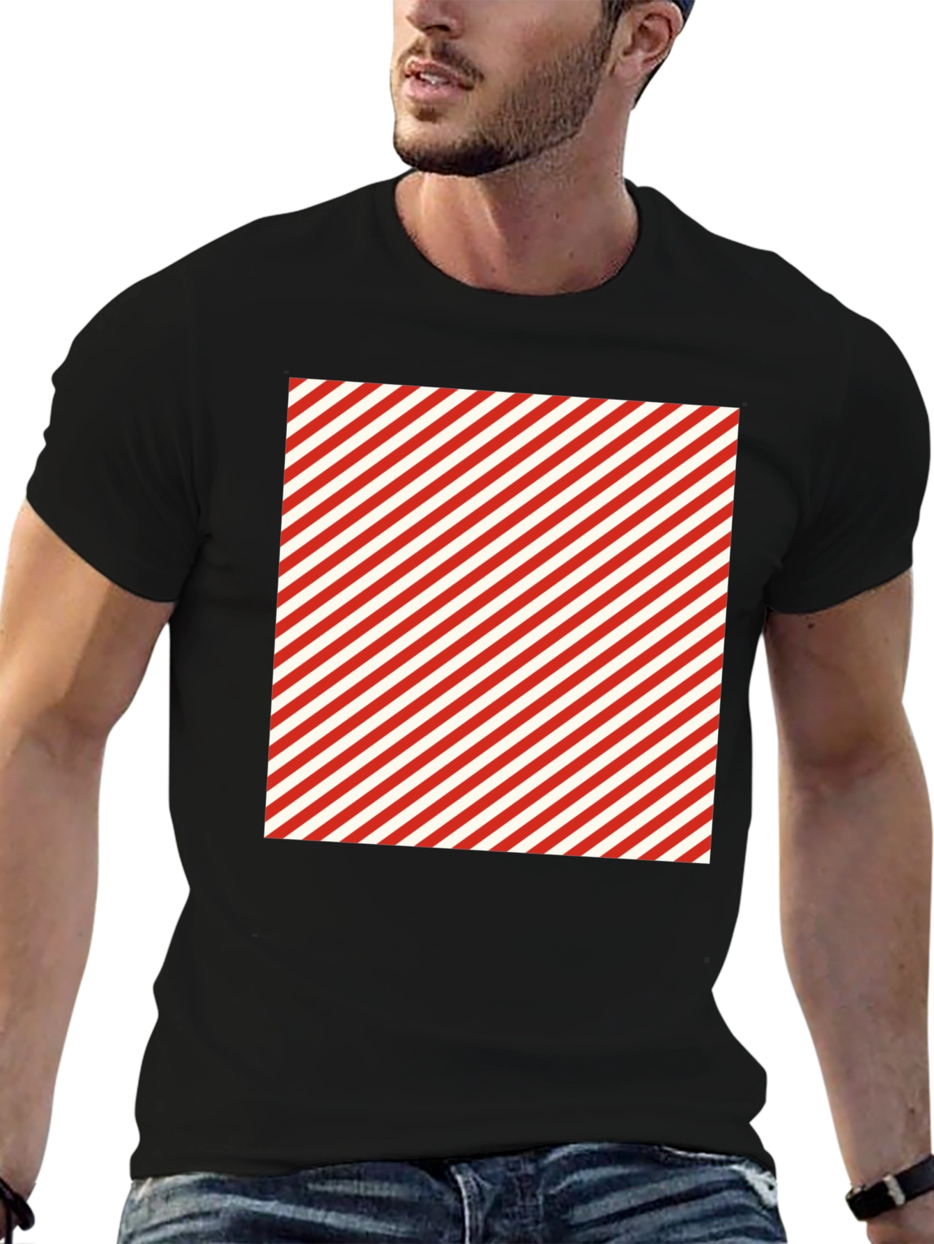 Candy Stripe T-Shirt - Stylish Cotton Tee