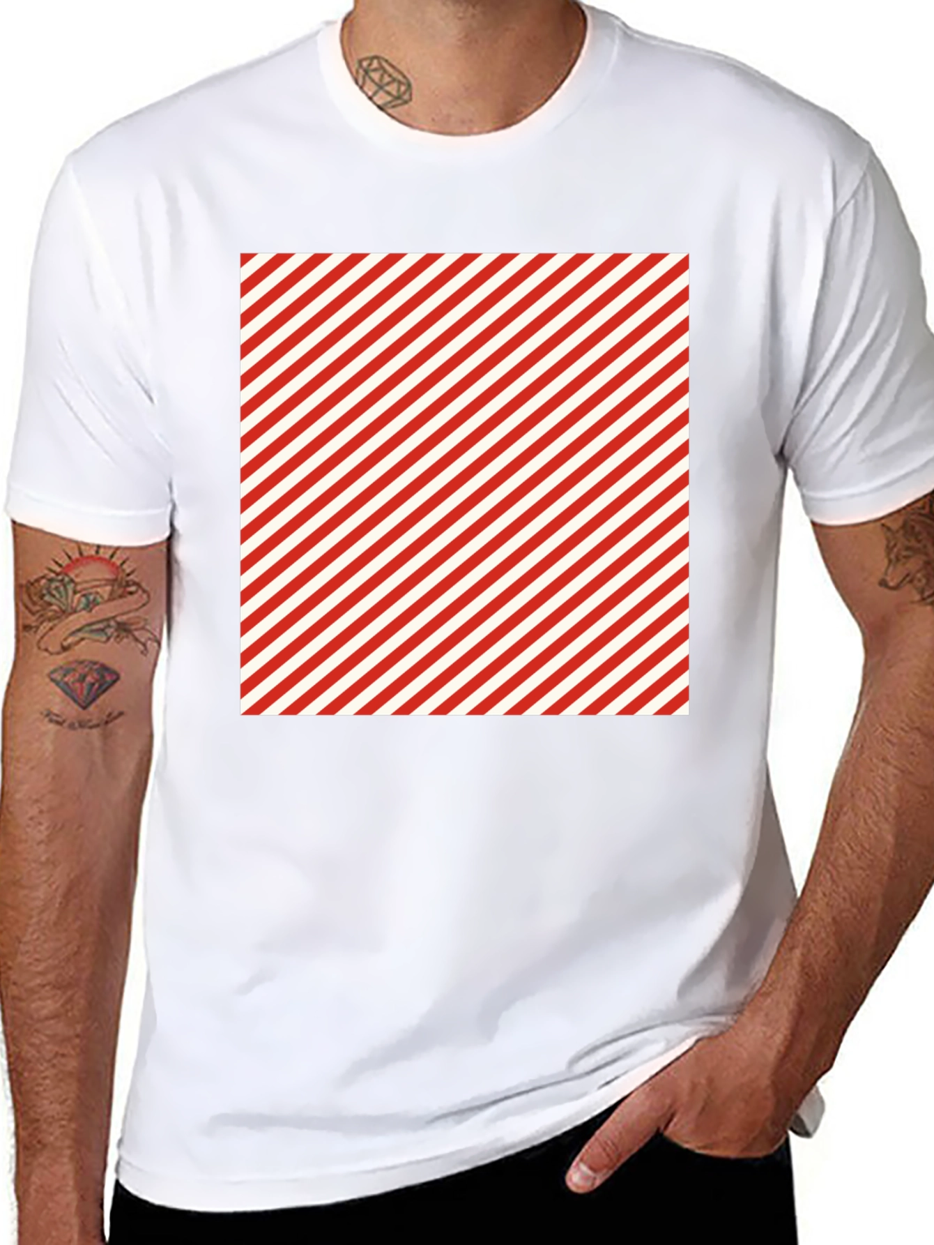 Candy Stripe T-Shirt - Stylish Cotton Tee