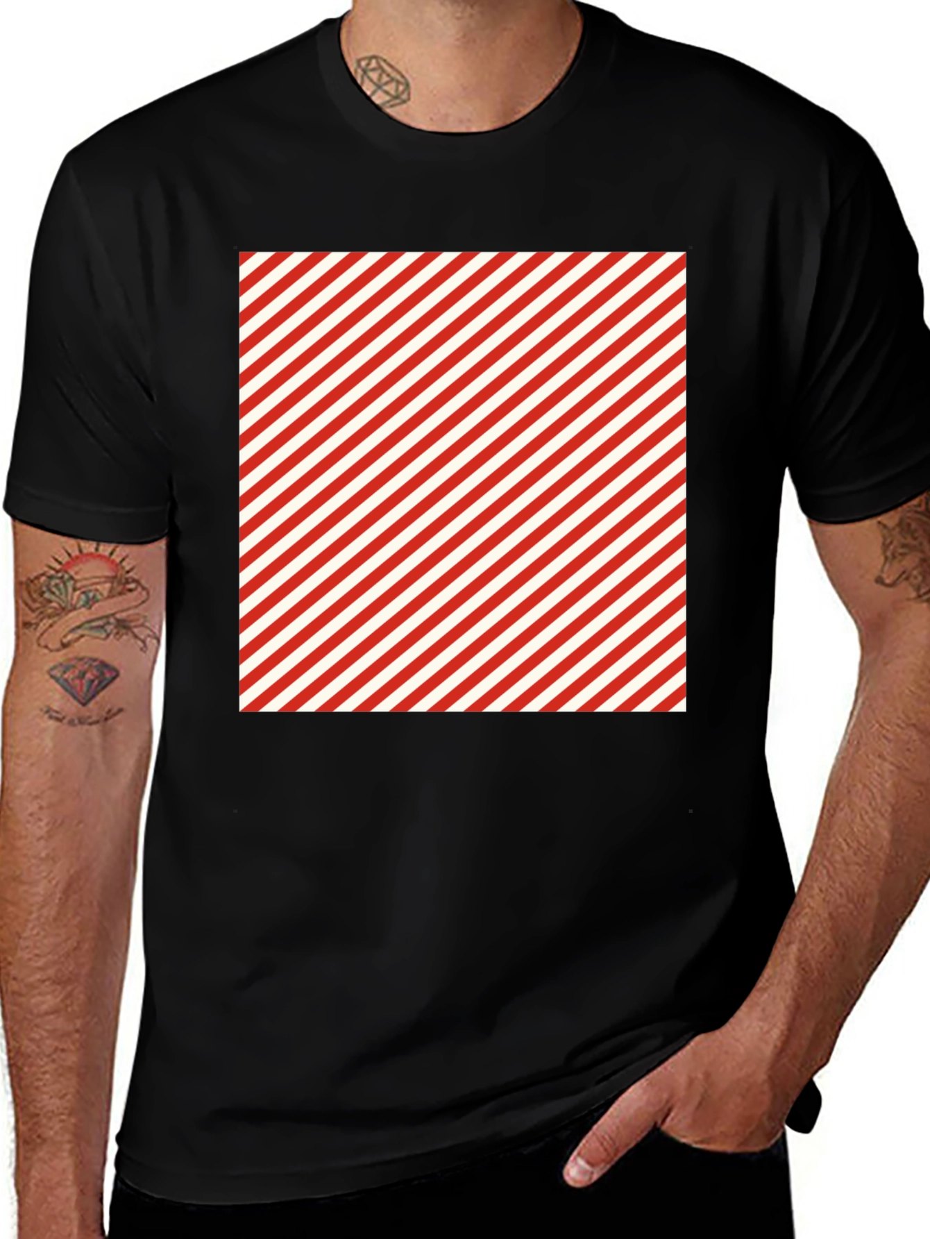 Candy Stripe T-Shirt - Stylish Cotton Tee