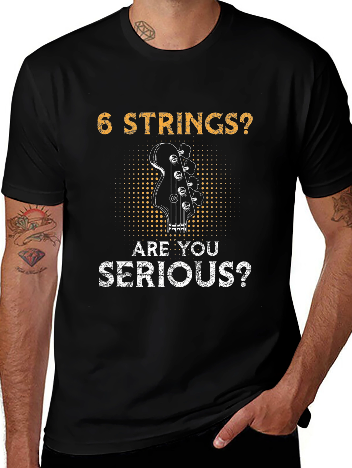 6 Strings? Are You Serious? Bass Player T-Shirt