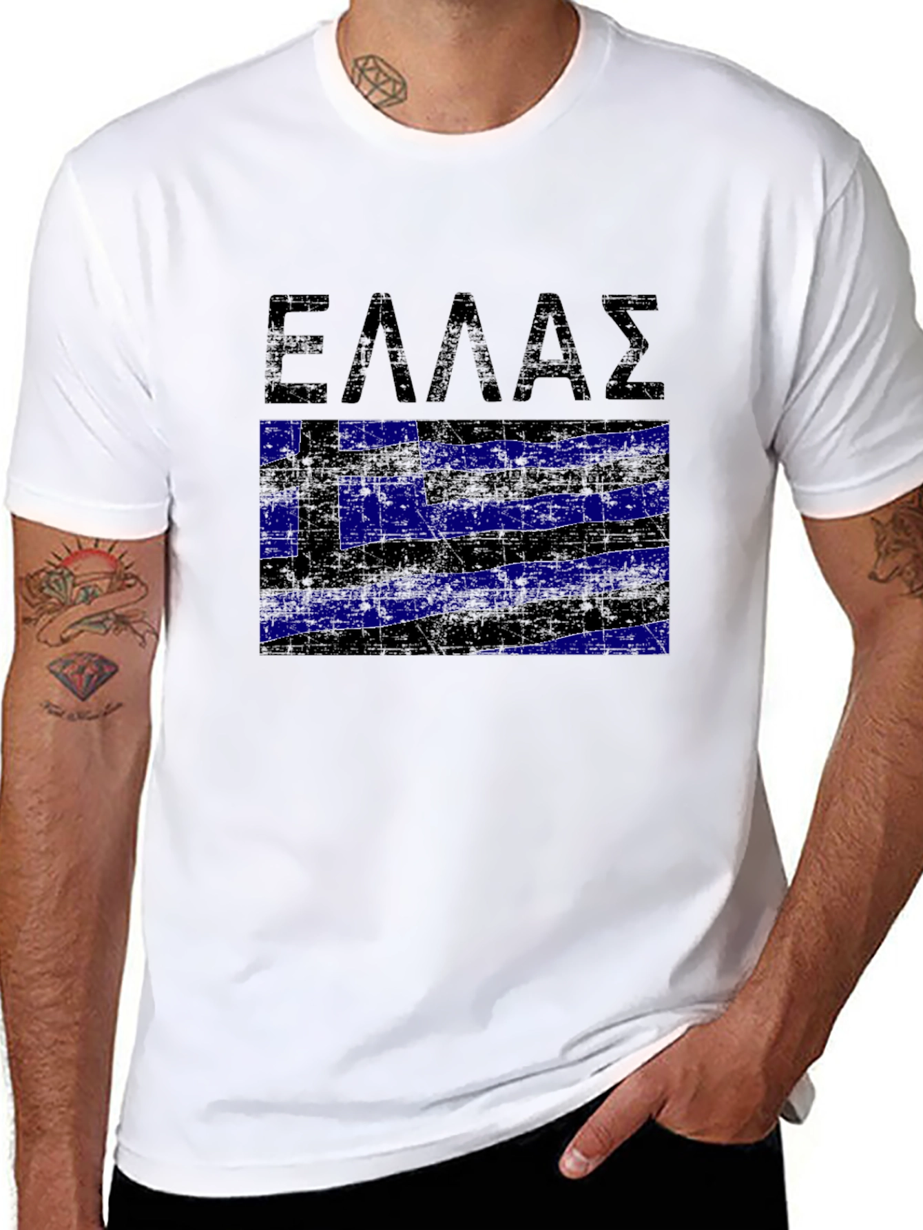 Greece Flag T-Shirt - Patriotic Greek Pride Tee