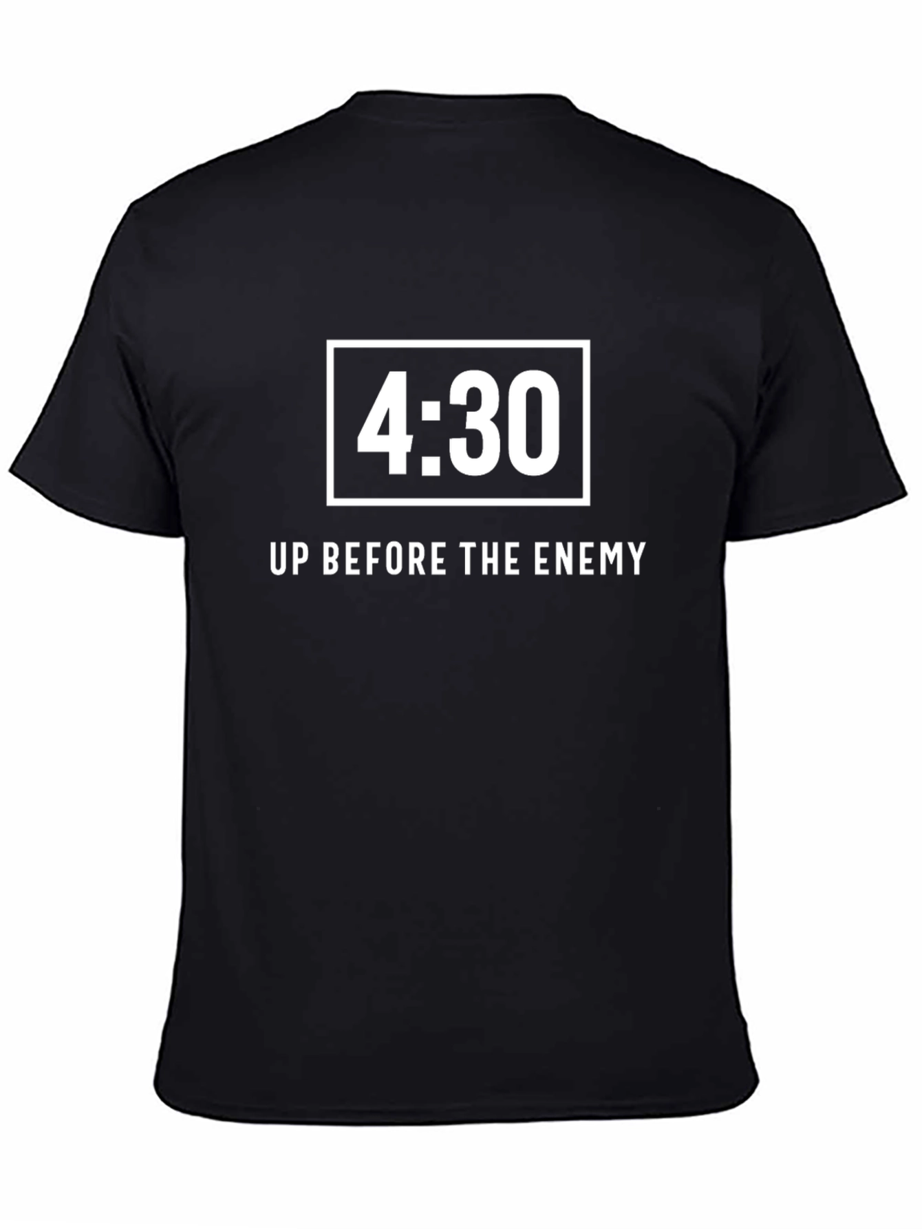 4:30 Up Before The Enemy Black T-Shirt