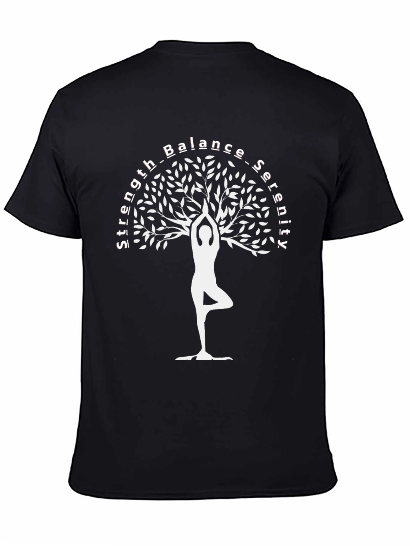 Strength Balance Serenity Yoga Tree T-Shirt