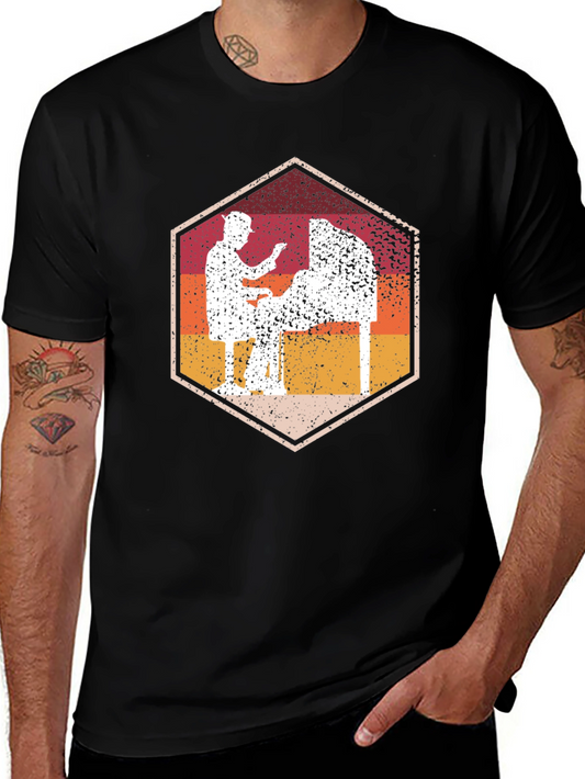 Retro Pinball Machine Graphic T-Shirt