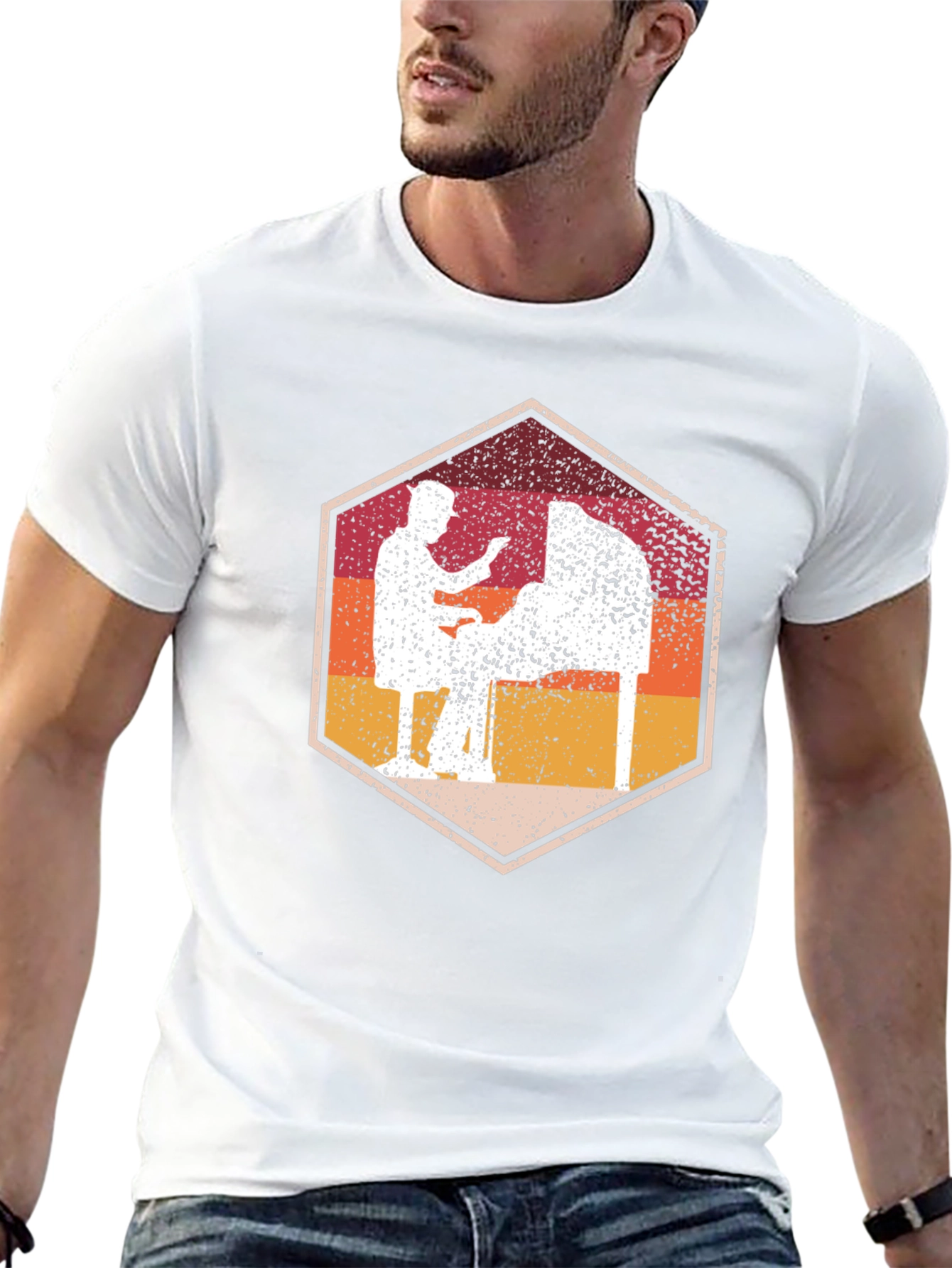Retro Pinball Machine Graphic T-Shirt