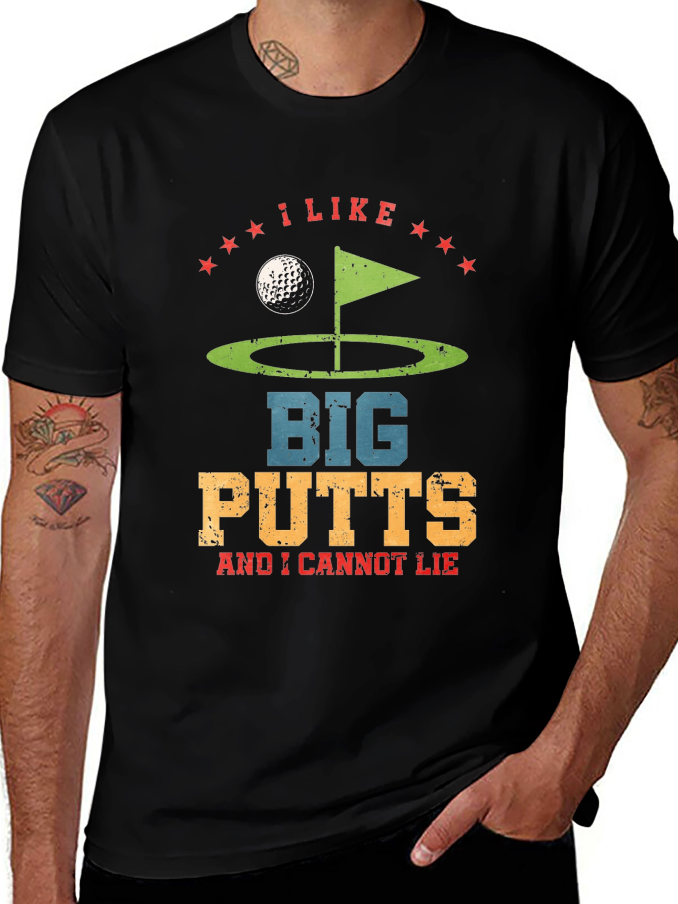 I Like Big Putts T-Shirt - Golf Lover Tee
