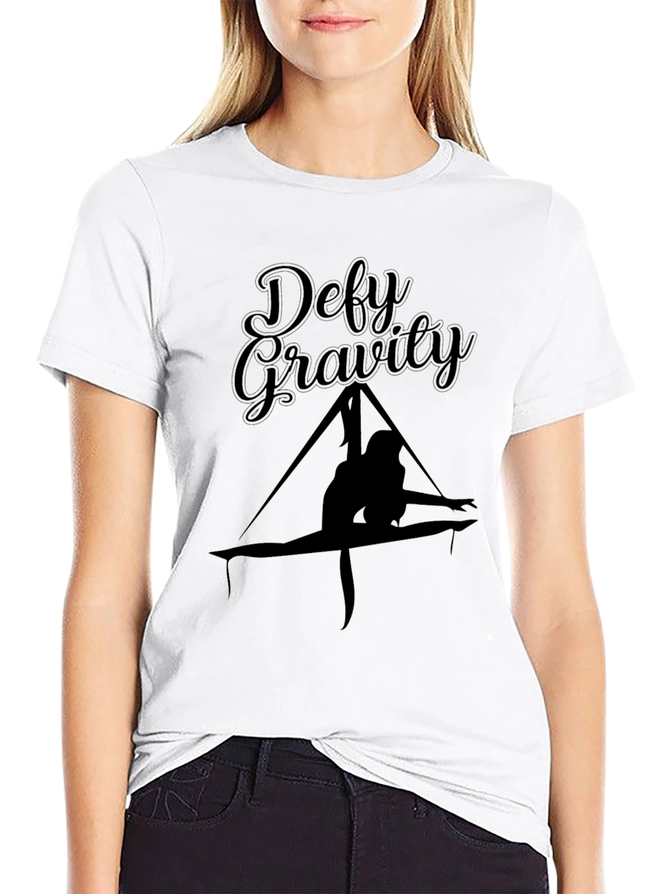 Defy Gravity T-Shirt - Aerial Silks Design