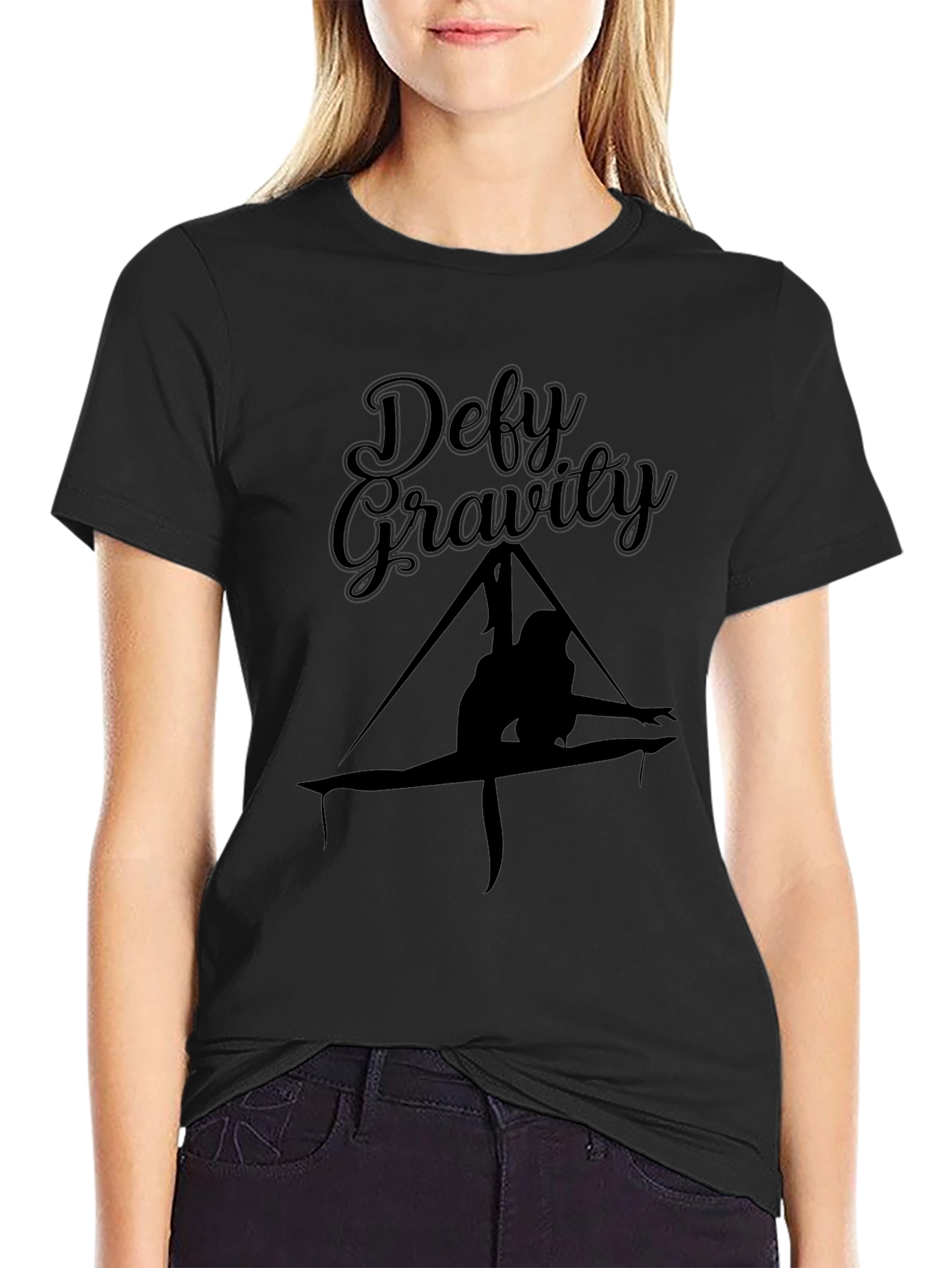 Defy Gravity T-Shirt - Aerial Silks Design
