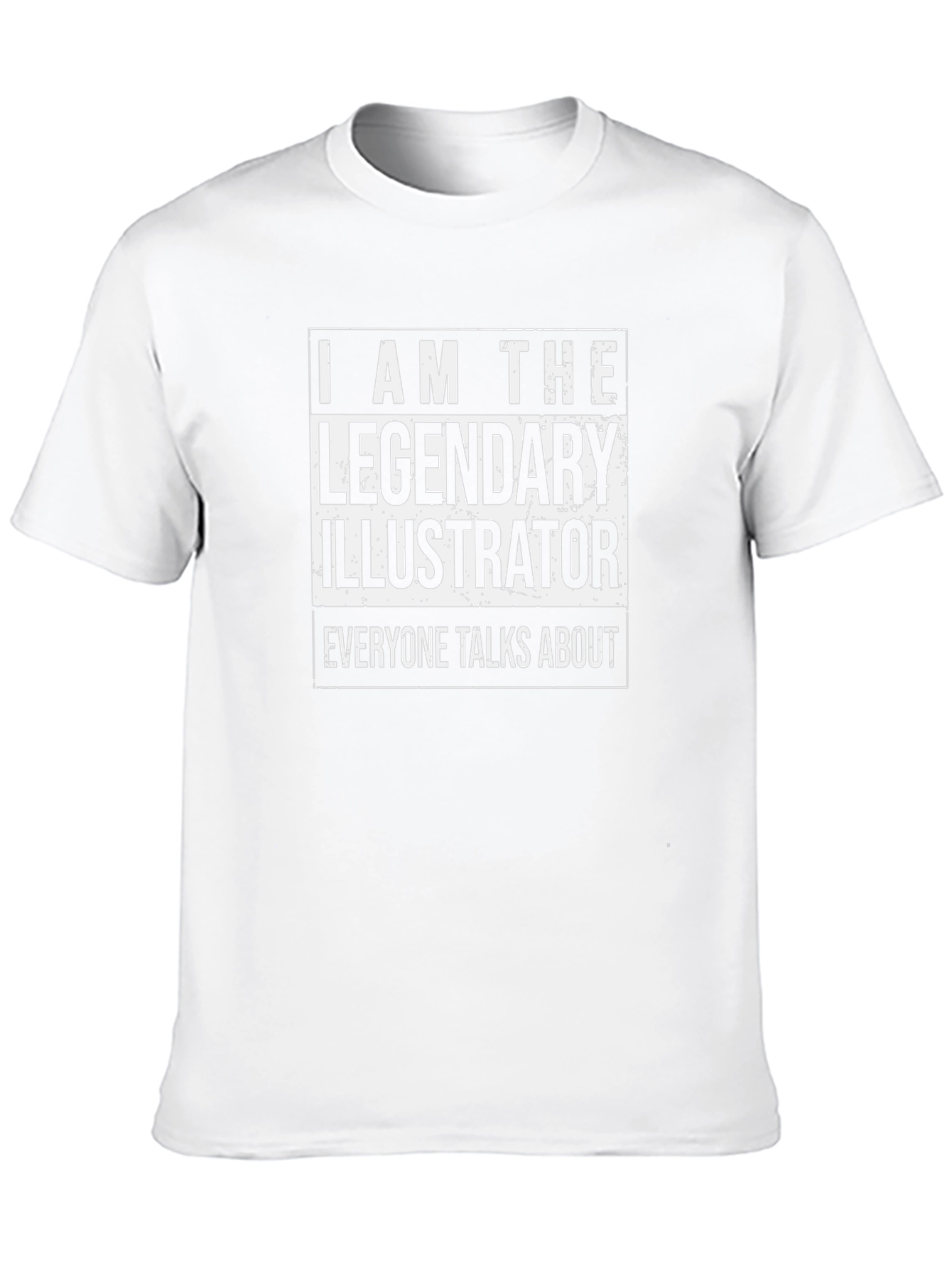 Legendary Illustrator Graphic Tee - Black Cotton Shirt