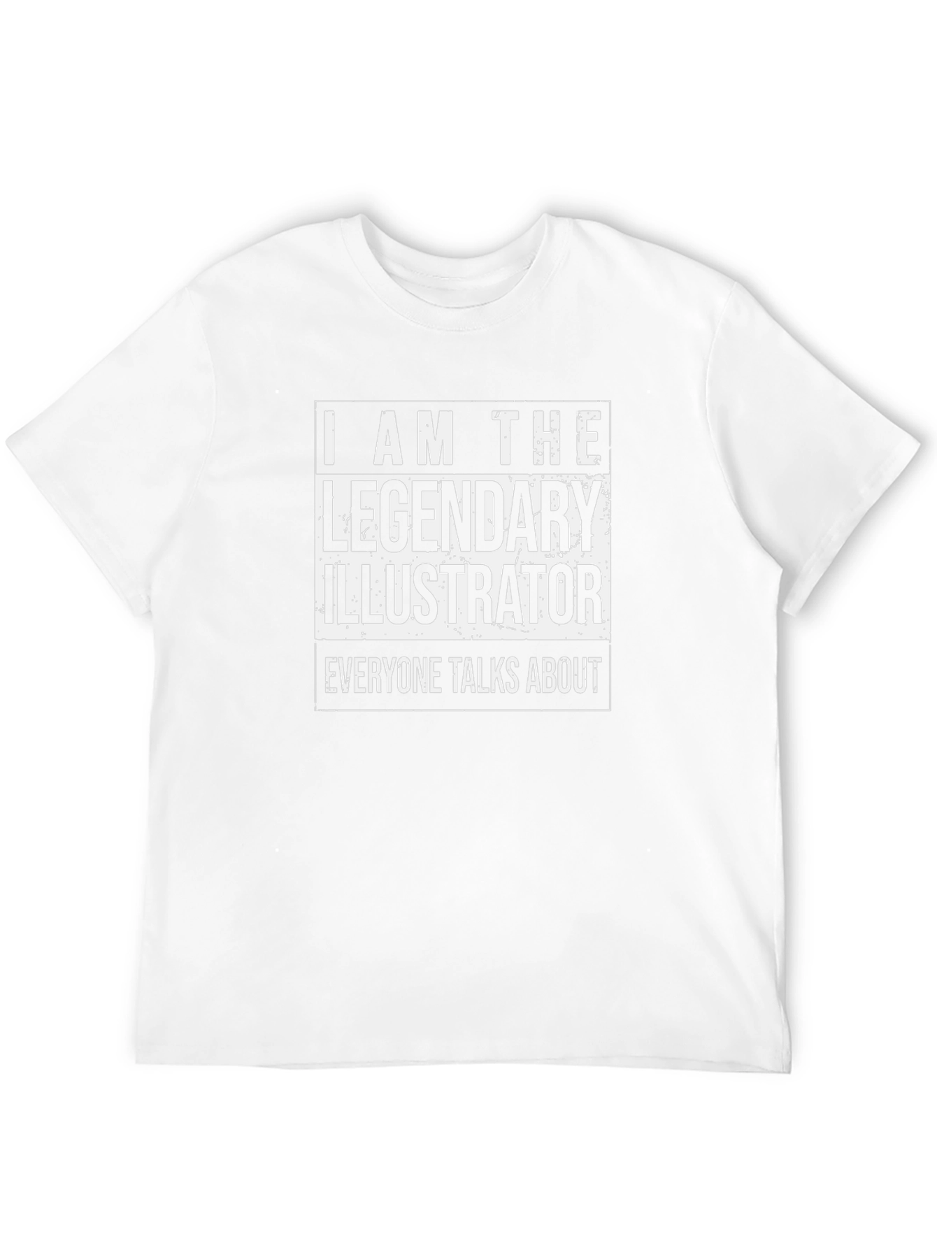 Legendary Illustrator Graphic Tee - Black Cotton Shirt