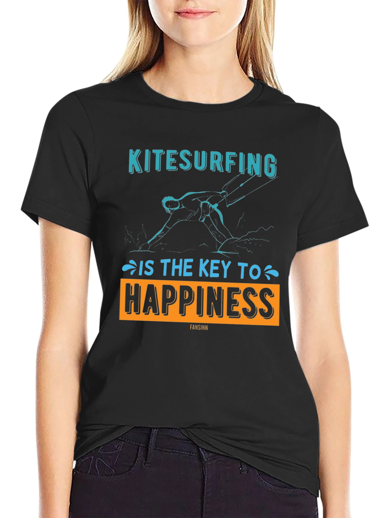 Kitesurfing Happiness Graphic Tee